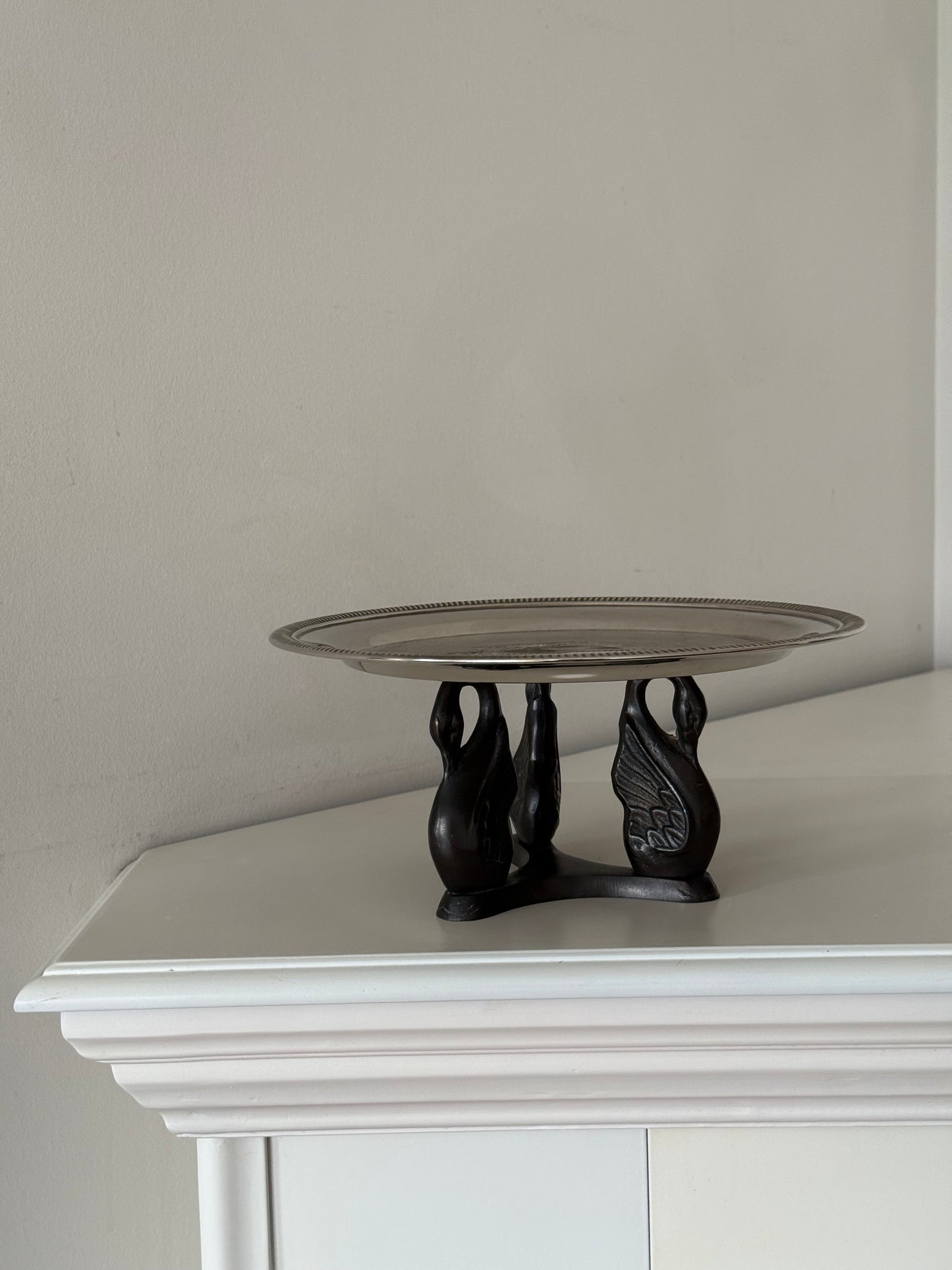 Vintage Swan Pedestal Stand
