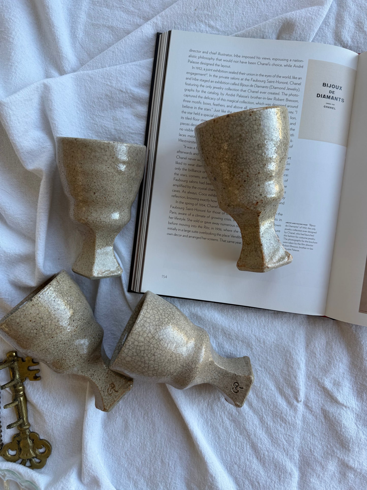 Handcrafted Ceramic Goblets – Set of 4