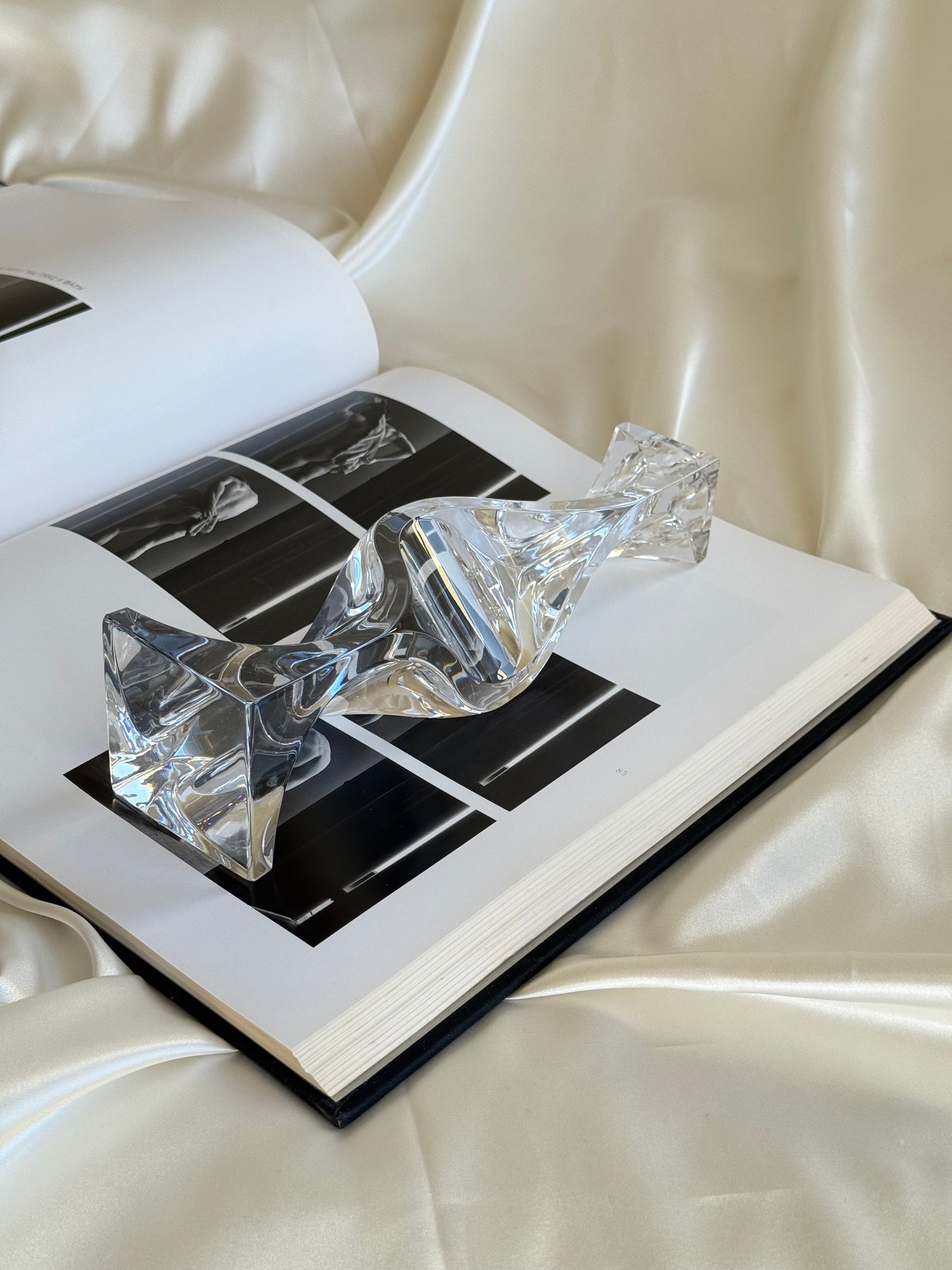 Rogaska Crystal Candleholder – Twisted Design