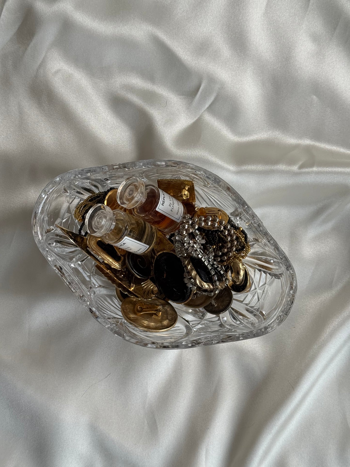 Vintage Crystal Footed Bowl