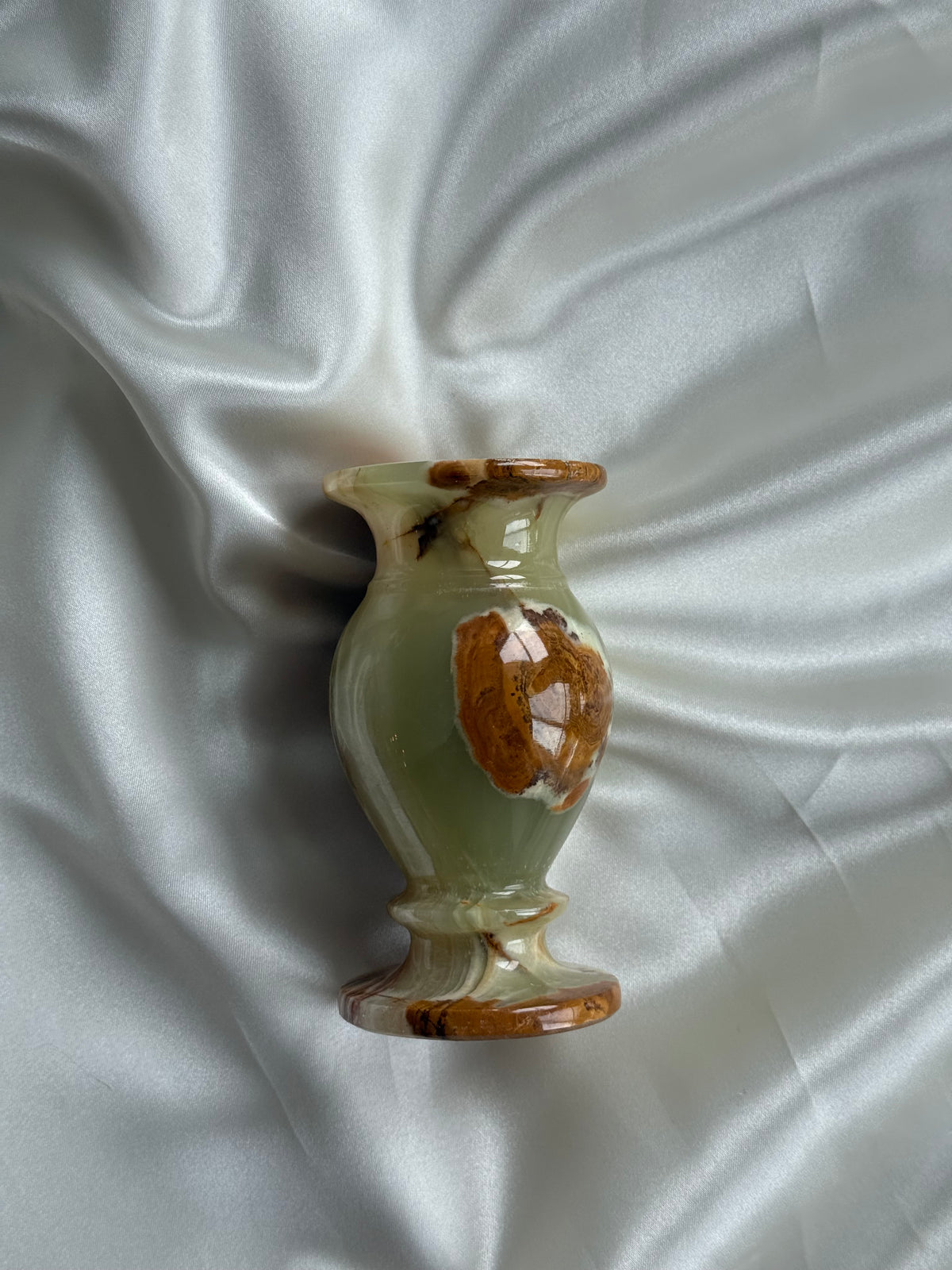 Vintage Green Onyx Bud Vase