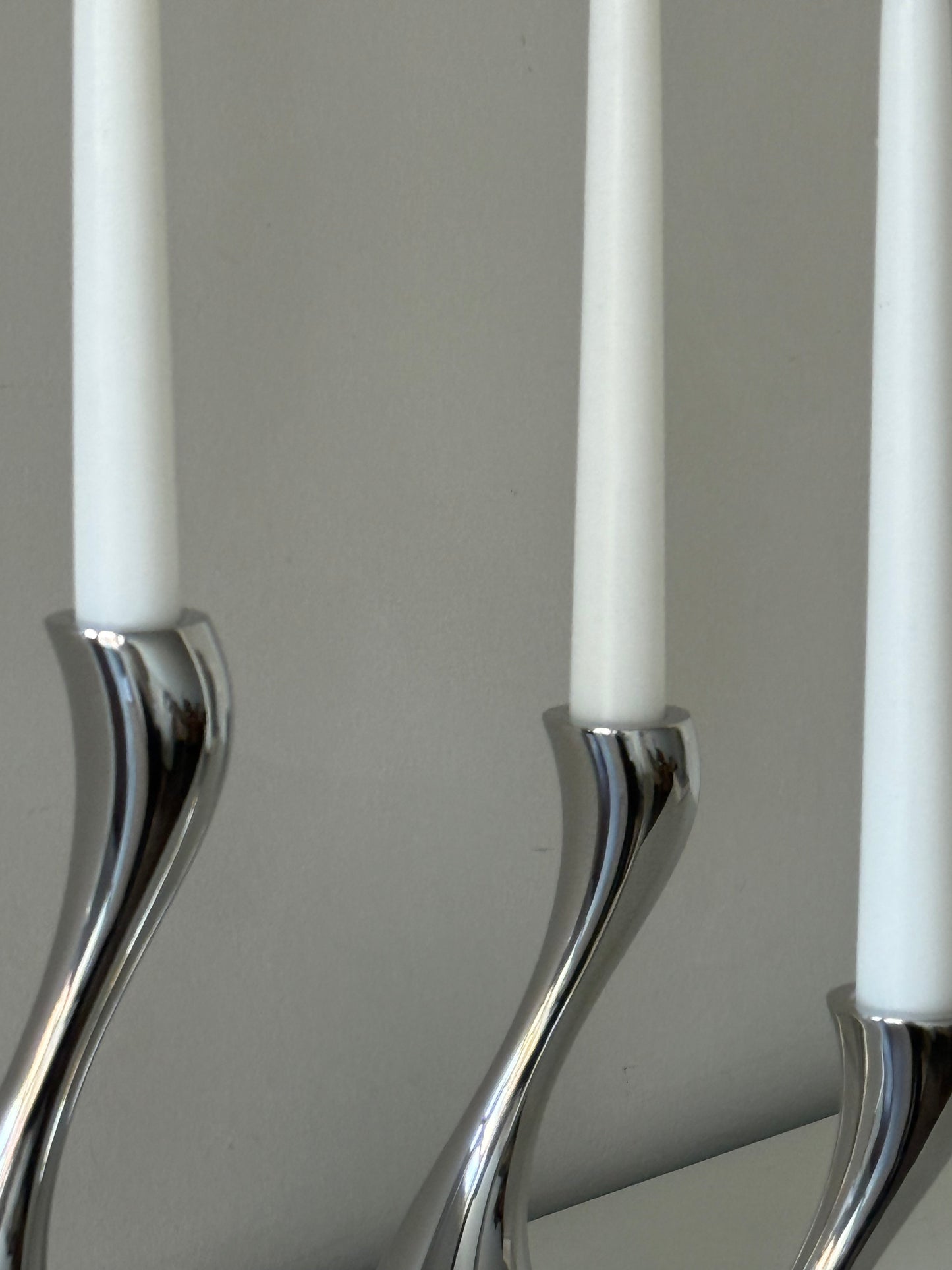 Georg Jensen Denmark – Cobra Candleholders (Set of 3)