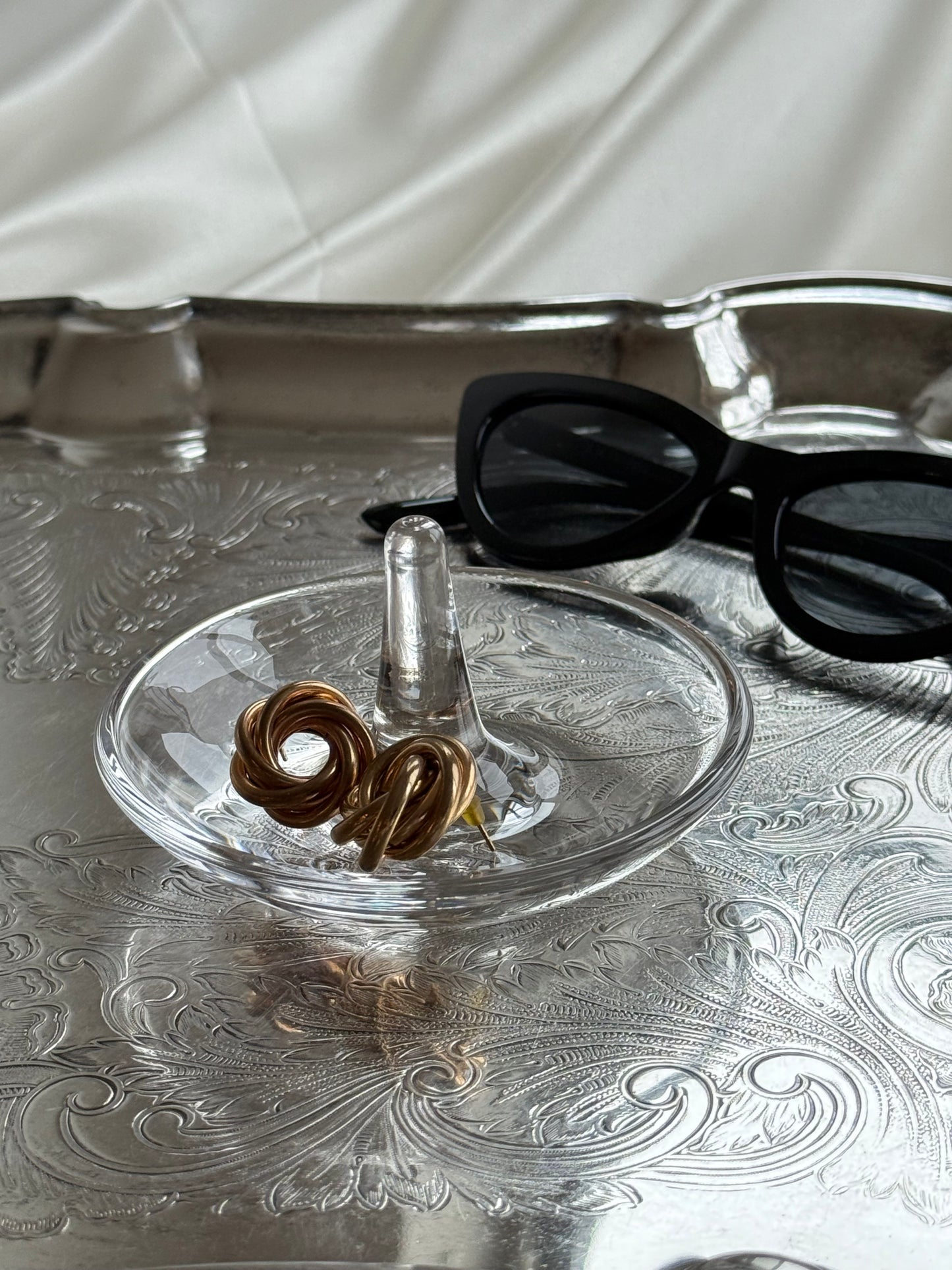 Glass Ring Holder / Jewelry Dish