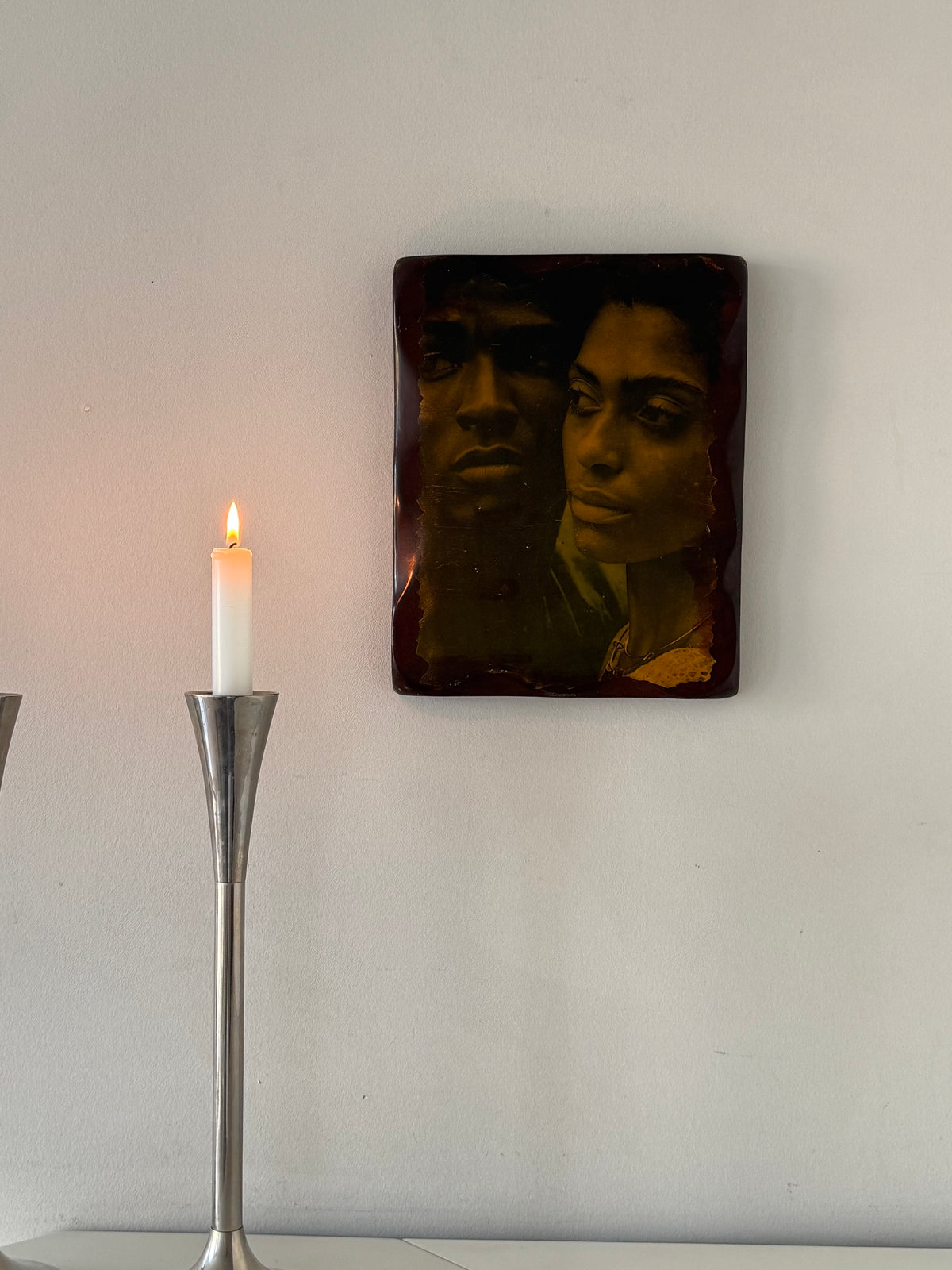 Vintage Portrait Wall Art – Sepia-Toned Couple