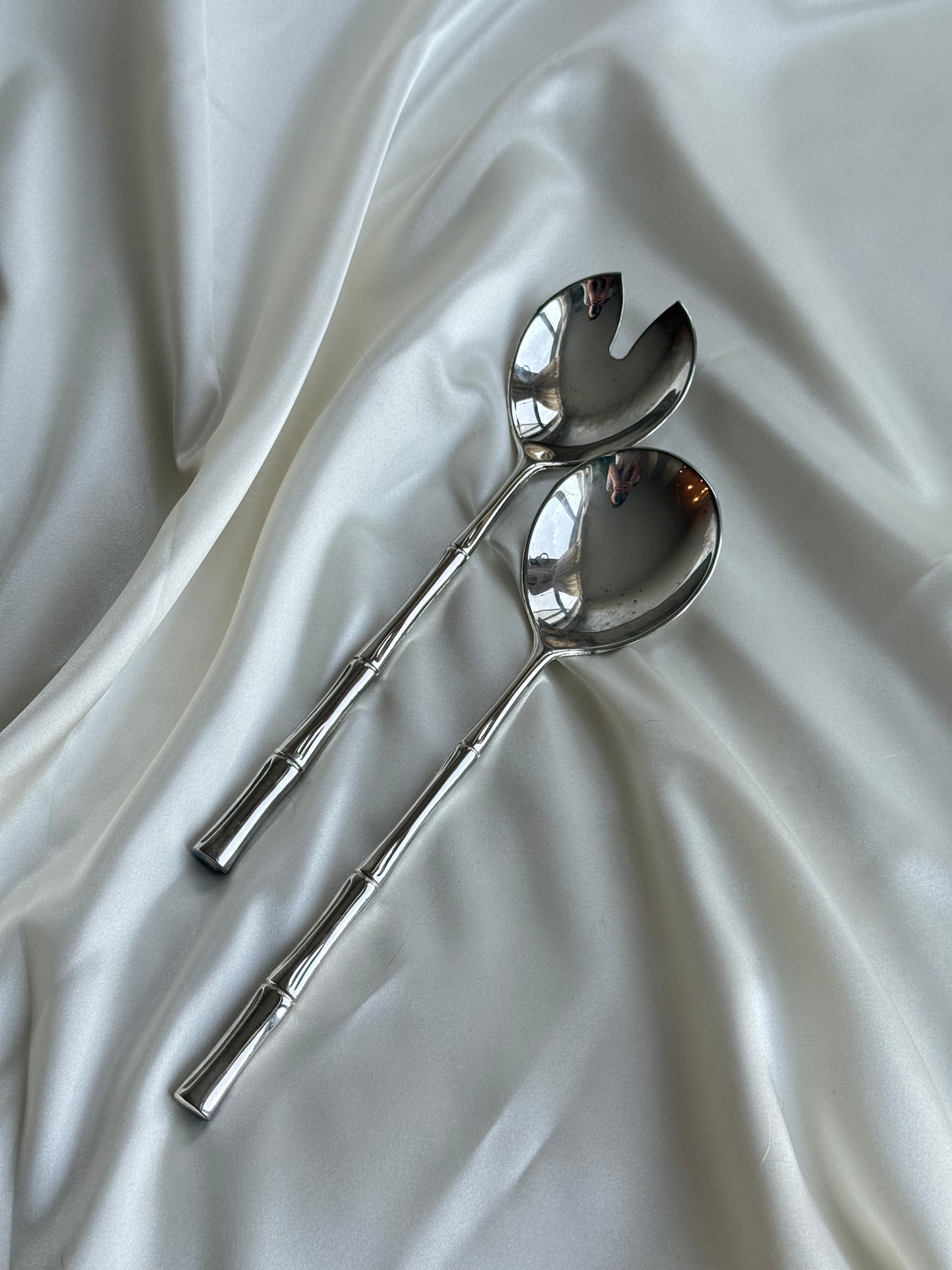 Vintage Silver-Plated Italy Serving Set — 2 Pieces