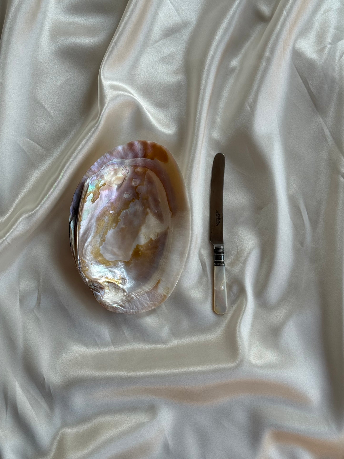Vintage Mother of Pearl Shell Trinket Dish