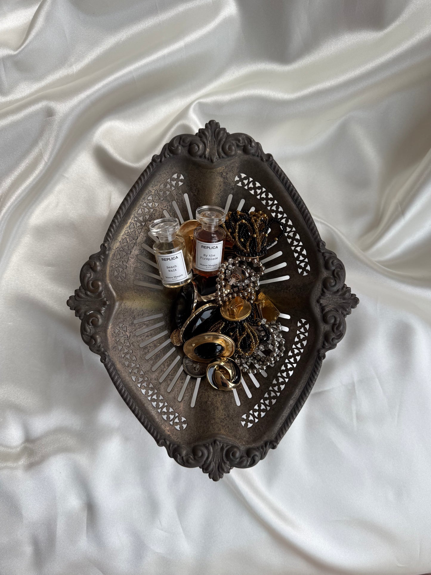 Vintage Ornate Pedestal Catchall