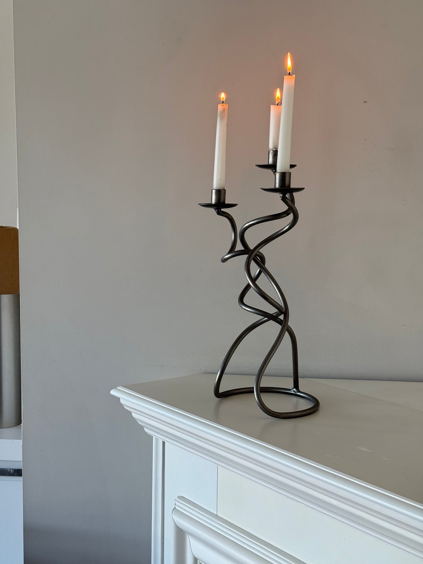 Large Vintage Sculptural Candelabra