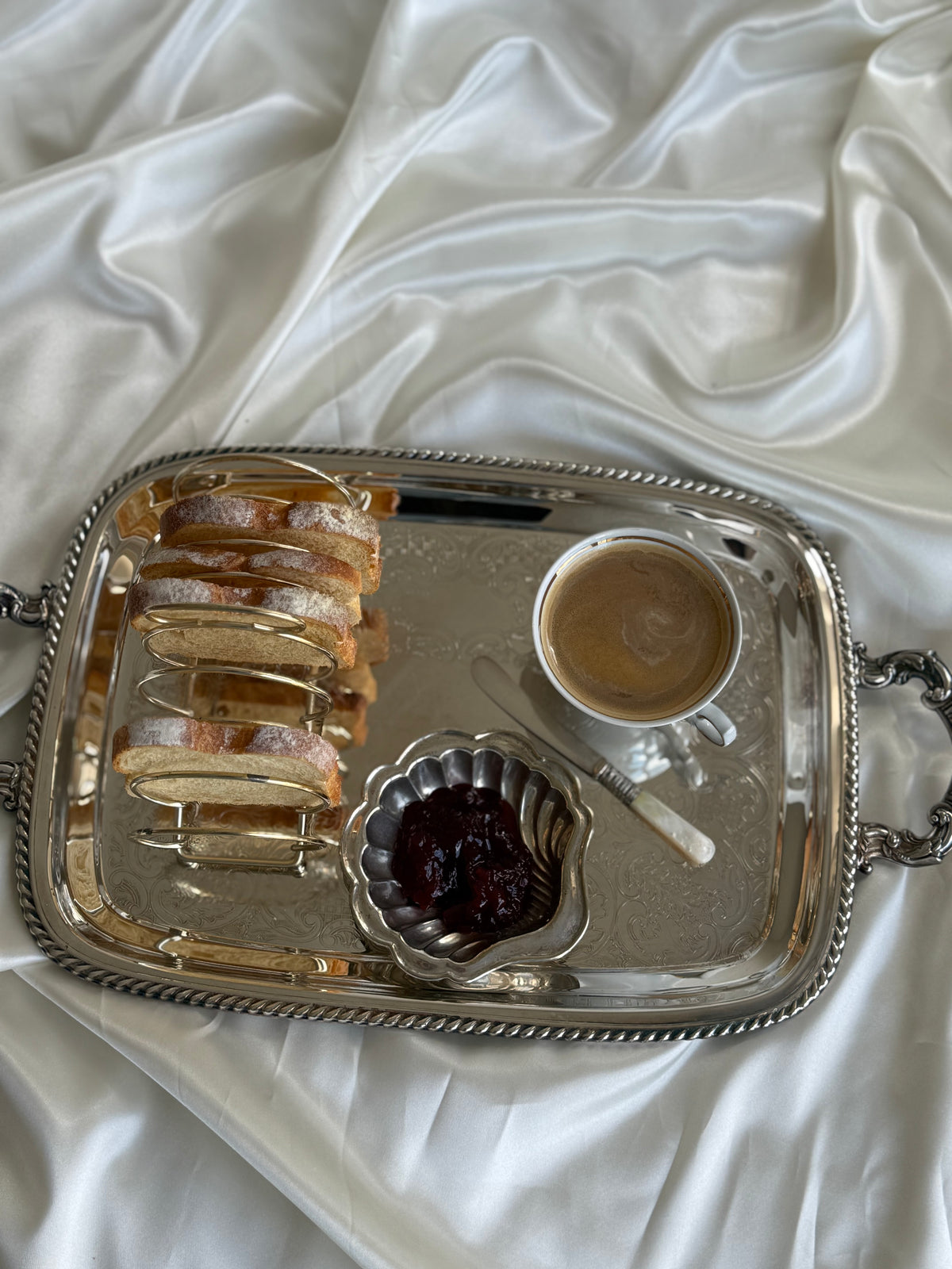 Vintage silver plated toast rack – Made in England