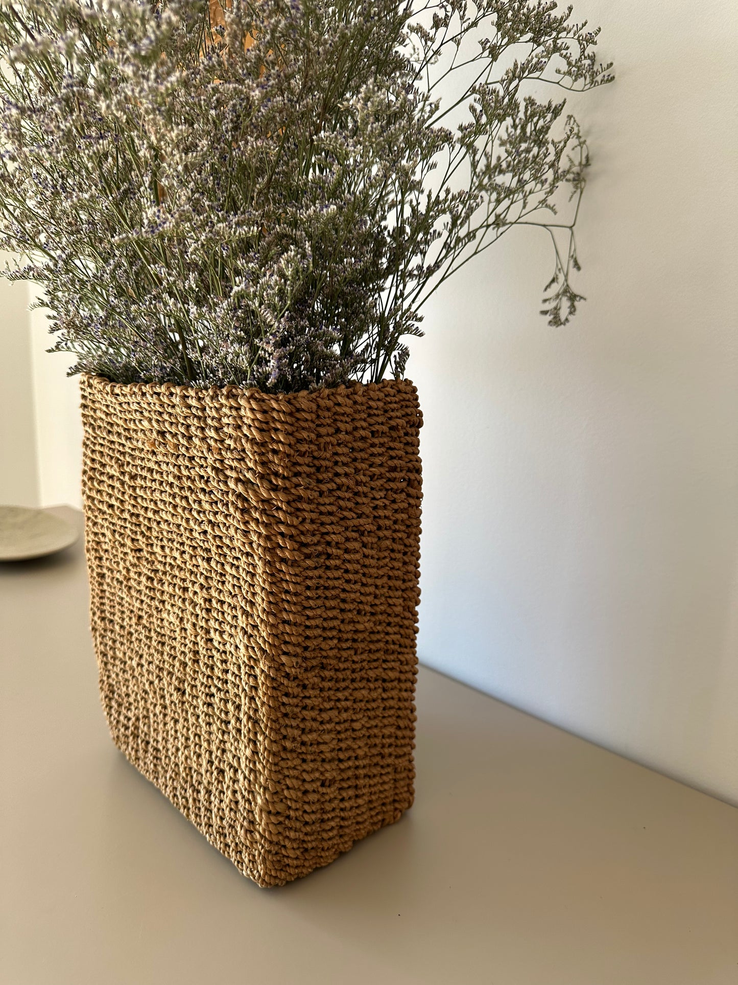 Large wicker vase