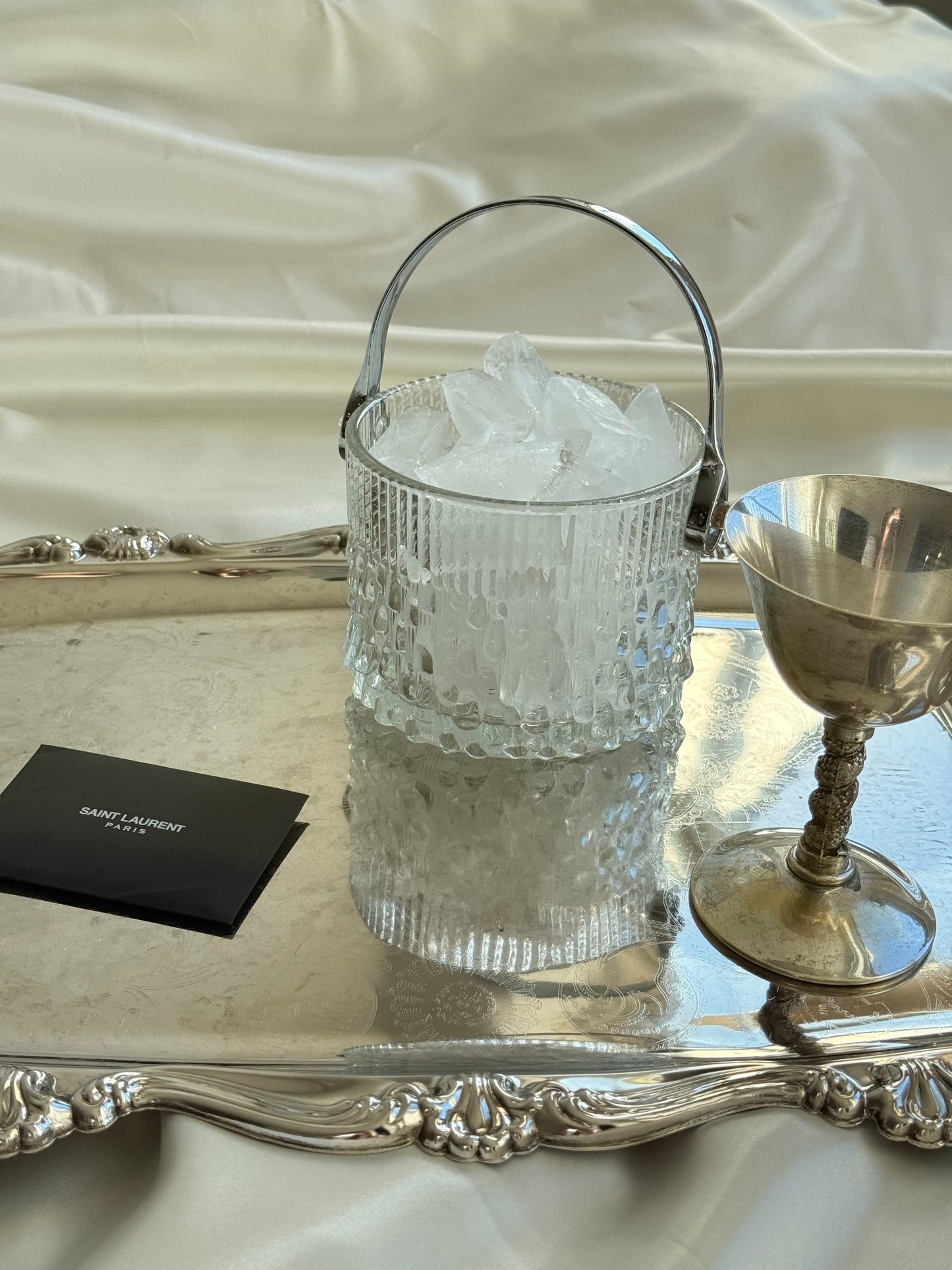 Pair of Vintage Silver-Plated Goblets – Made in Spain