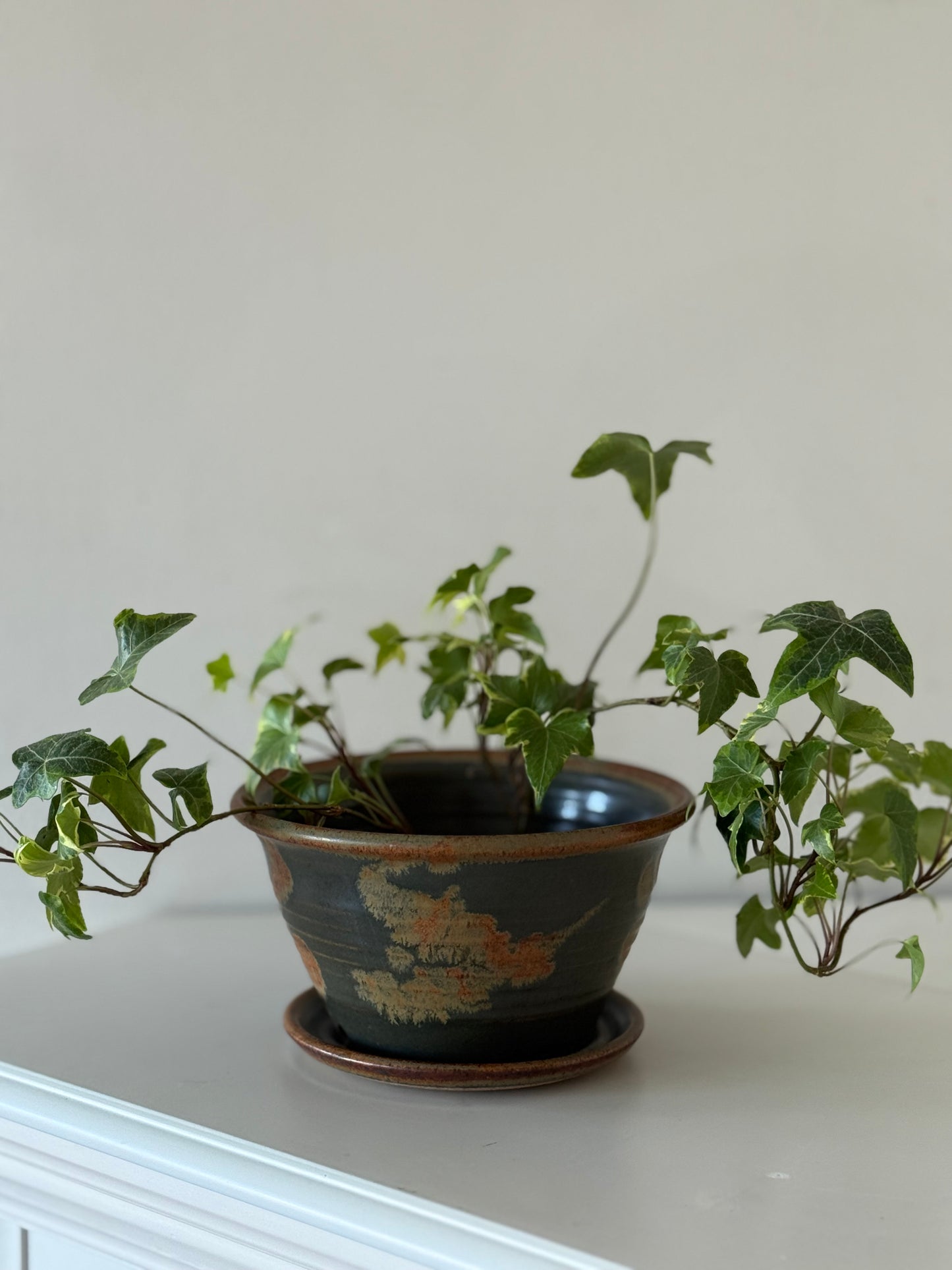 Handmade Ceramic Planter with Saucer