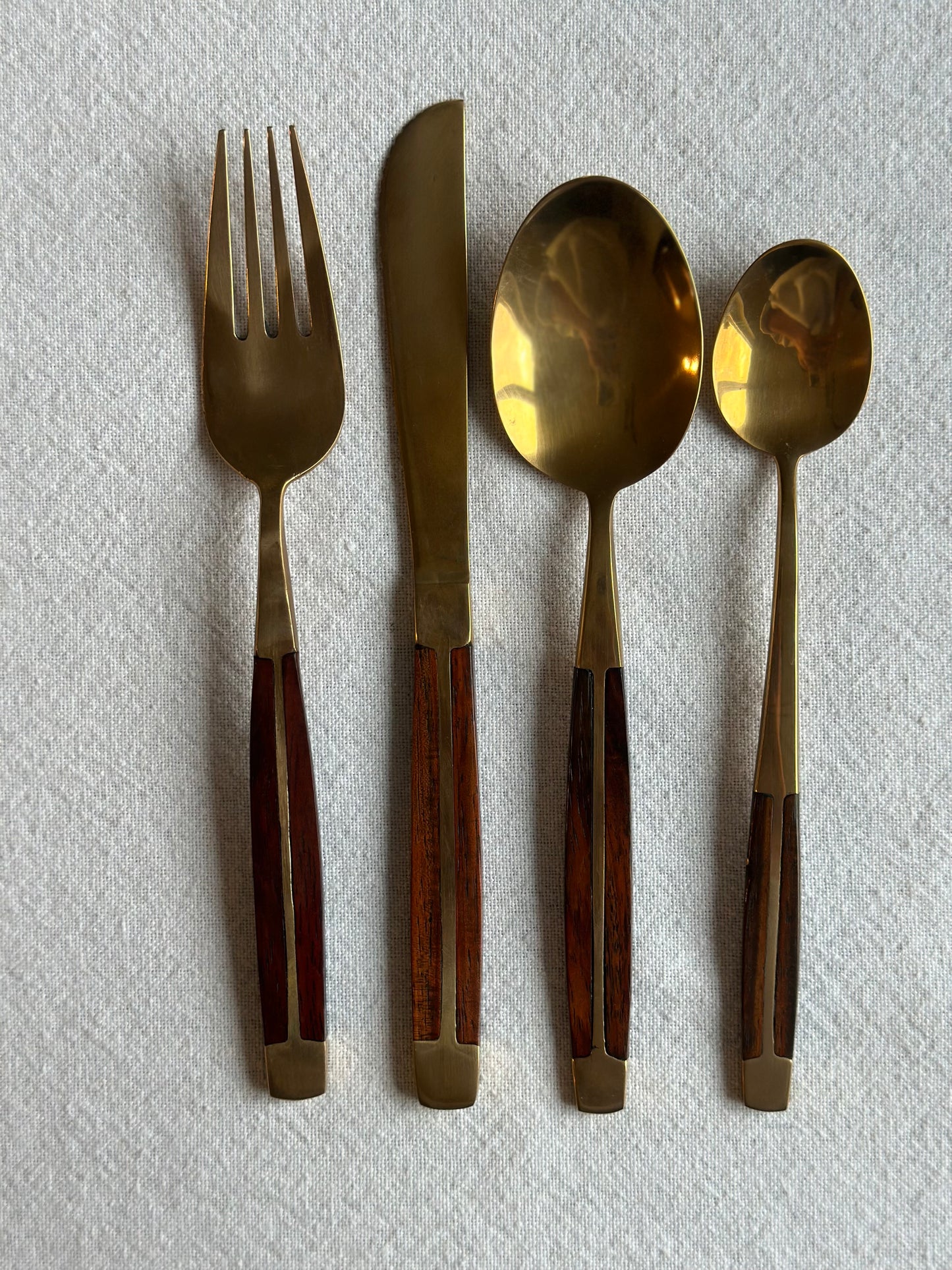 Jean-Claude bronze&Rosewood Utensils