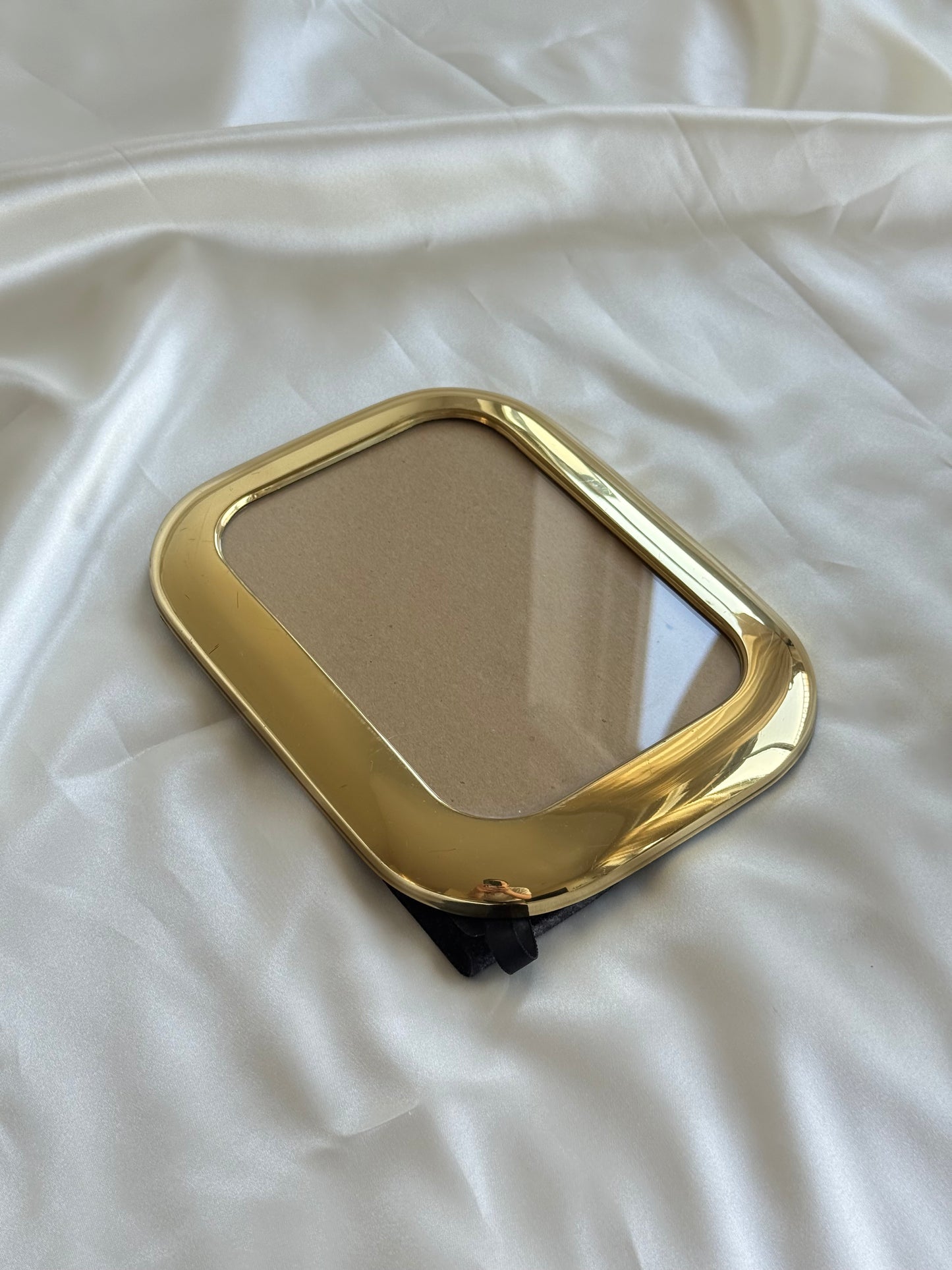 Vintage Postmodern Puffy Brass "Squircle" Frame