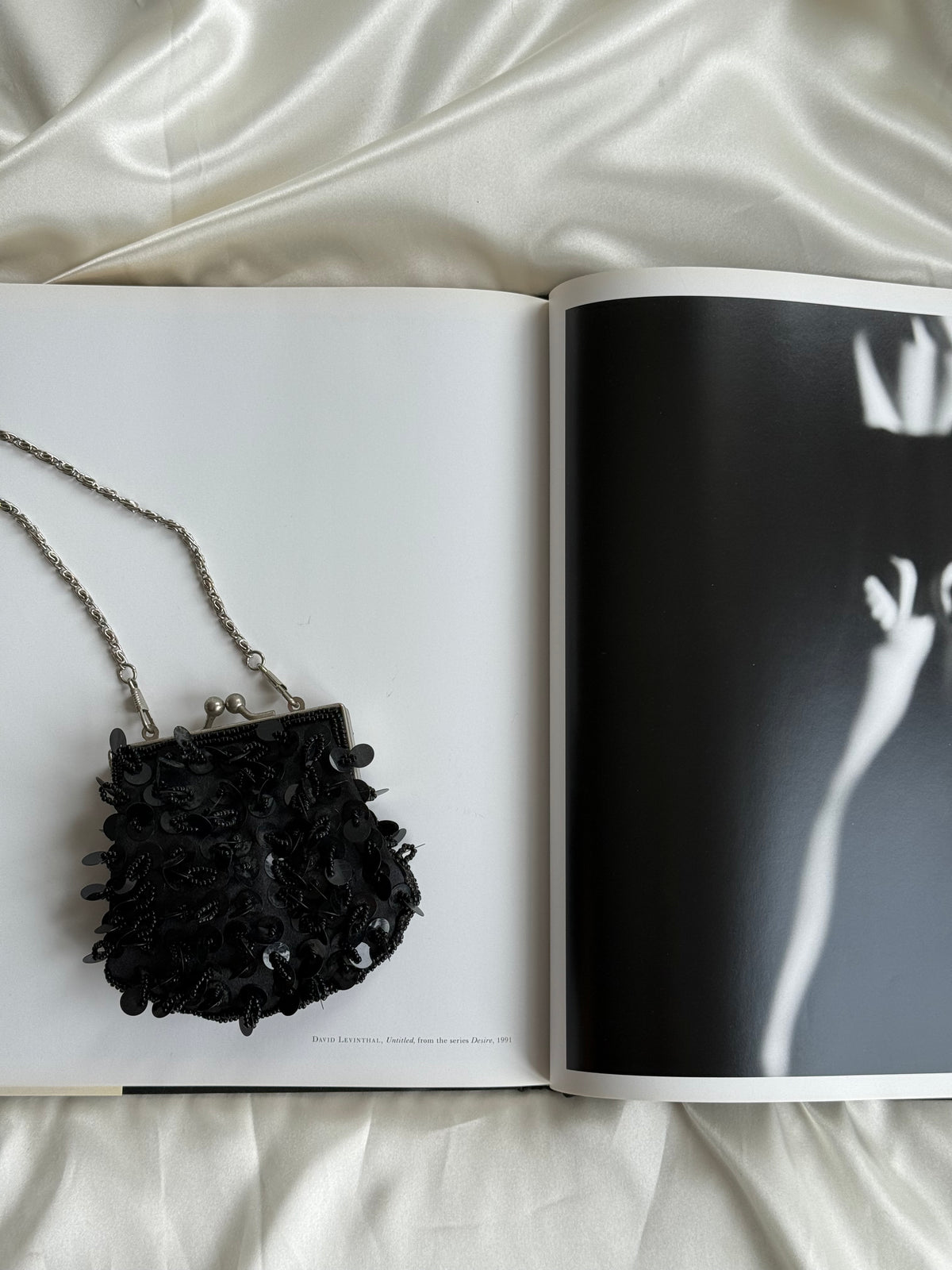 Vintage Black Sequin Mini Evening Bag