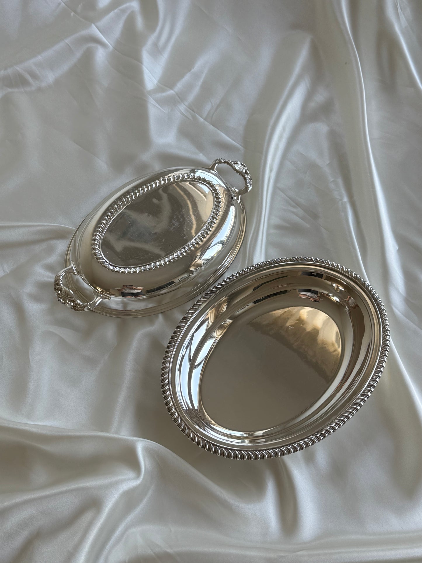 Vintage Silver-Plated Lidded Entrée Dish