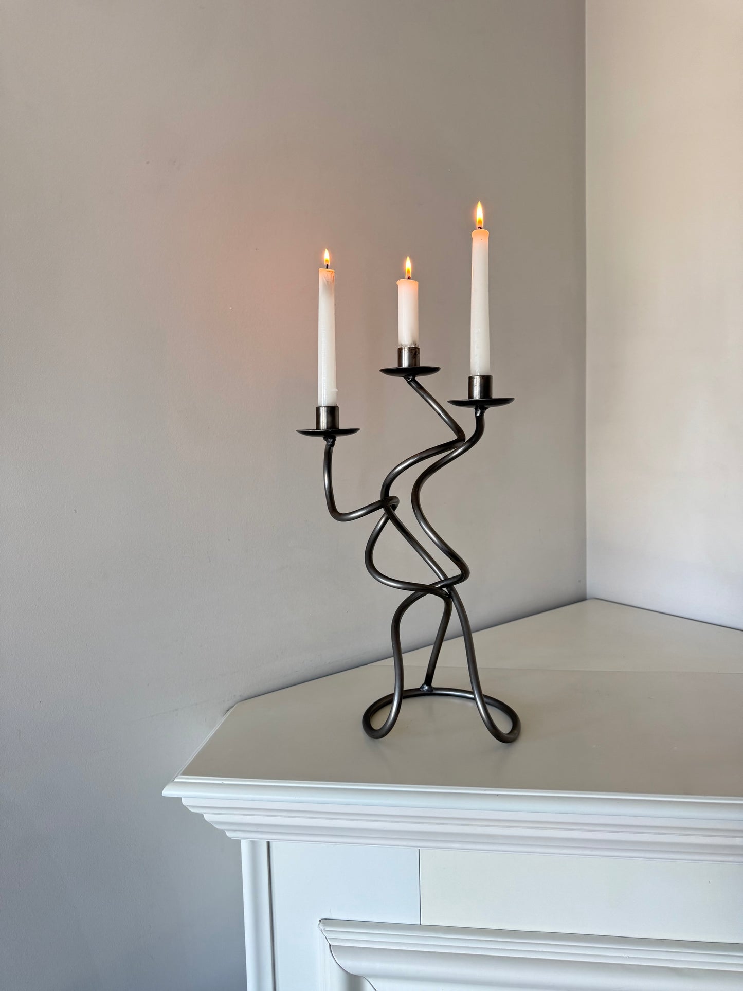 Large Vintage Sculptural Candelabra
