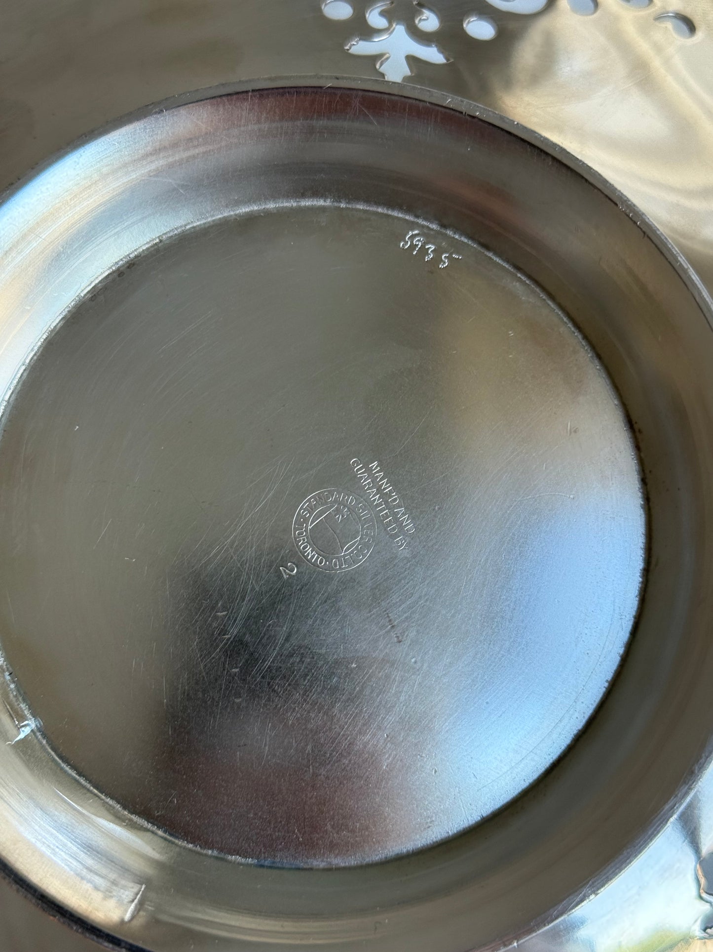 Vintage Silver-Plated Pedestal Serving Bowl