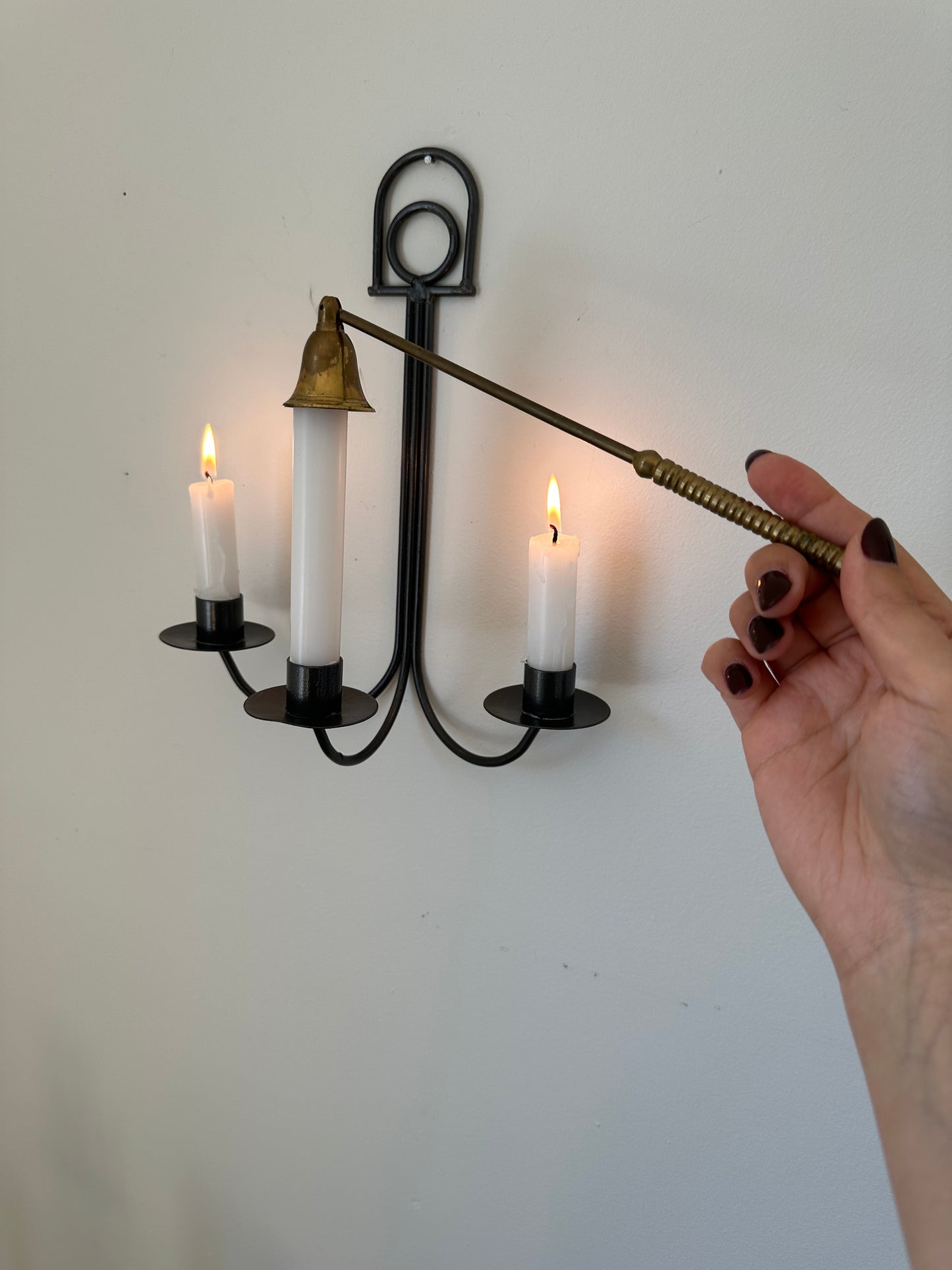 Three arm wall candelabra