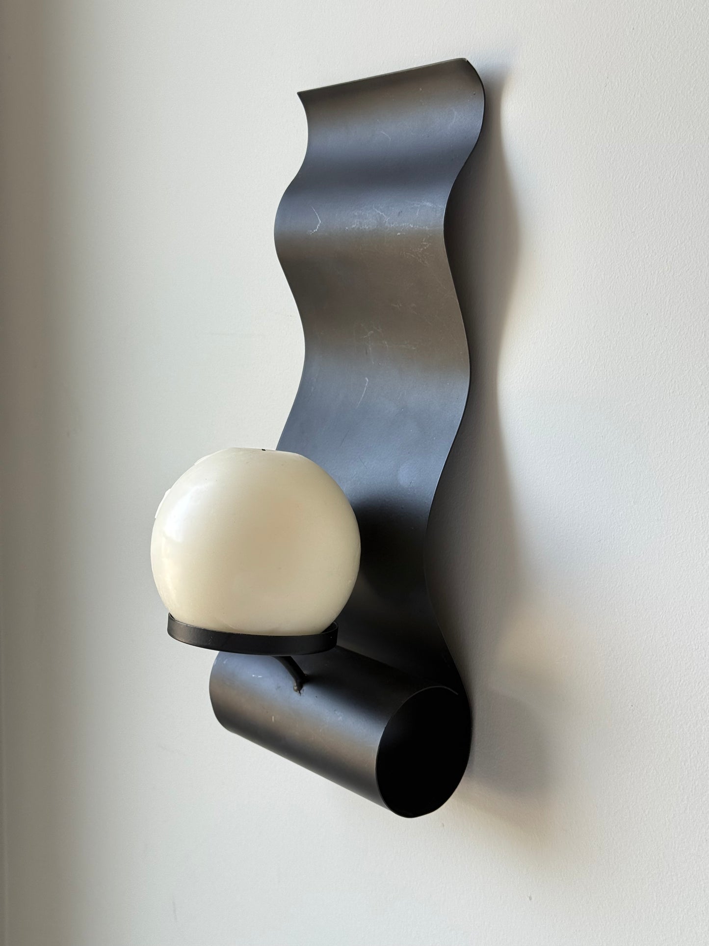 Pair of Vintage Wavy Wall Sconces