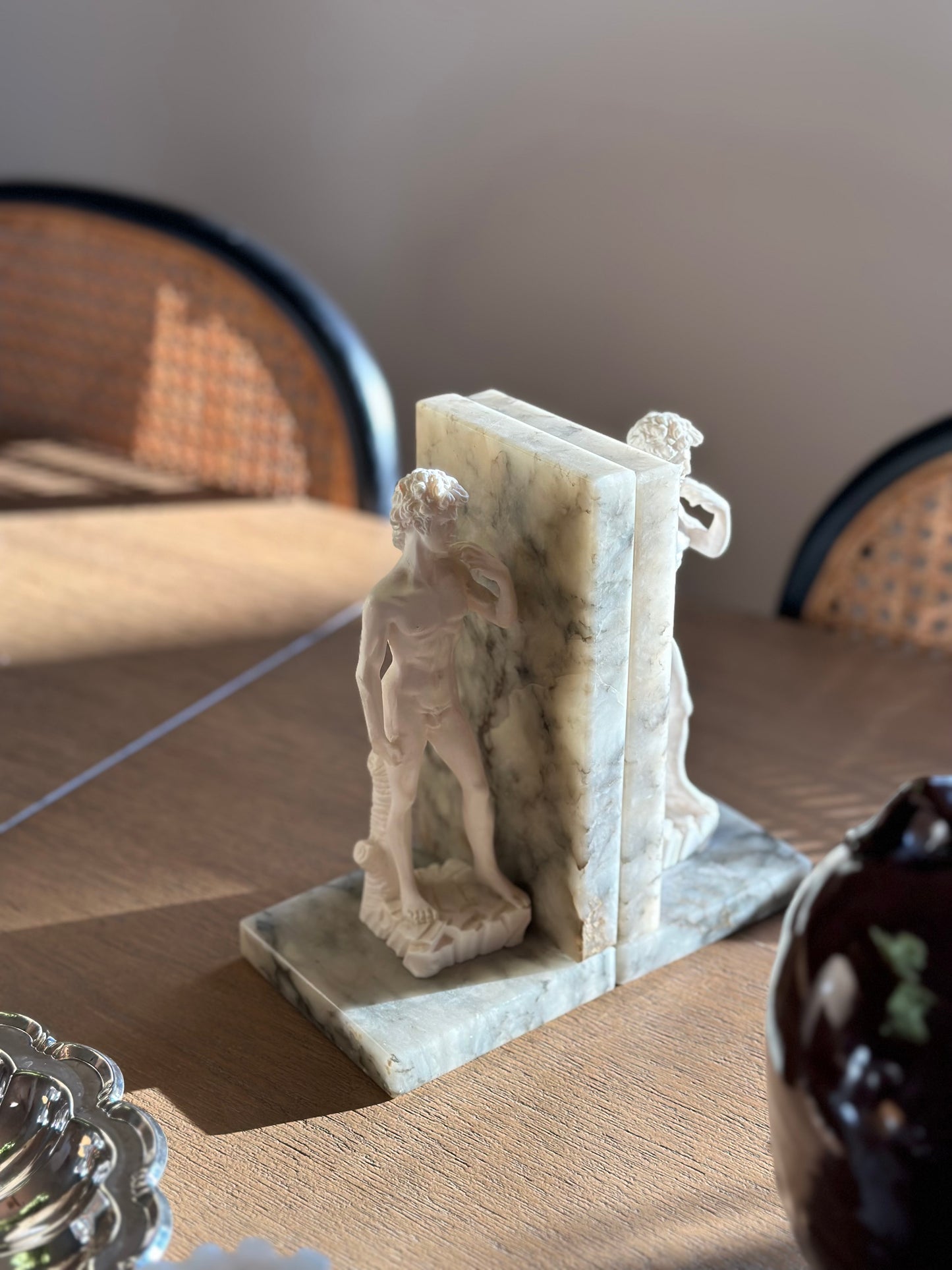 Italian Alabaster bookends