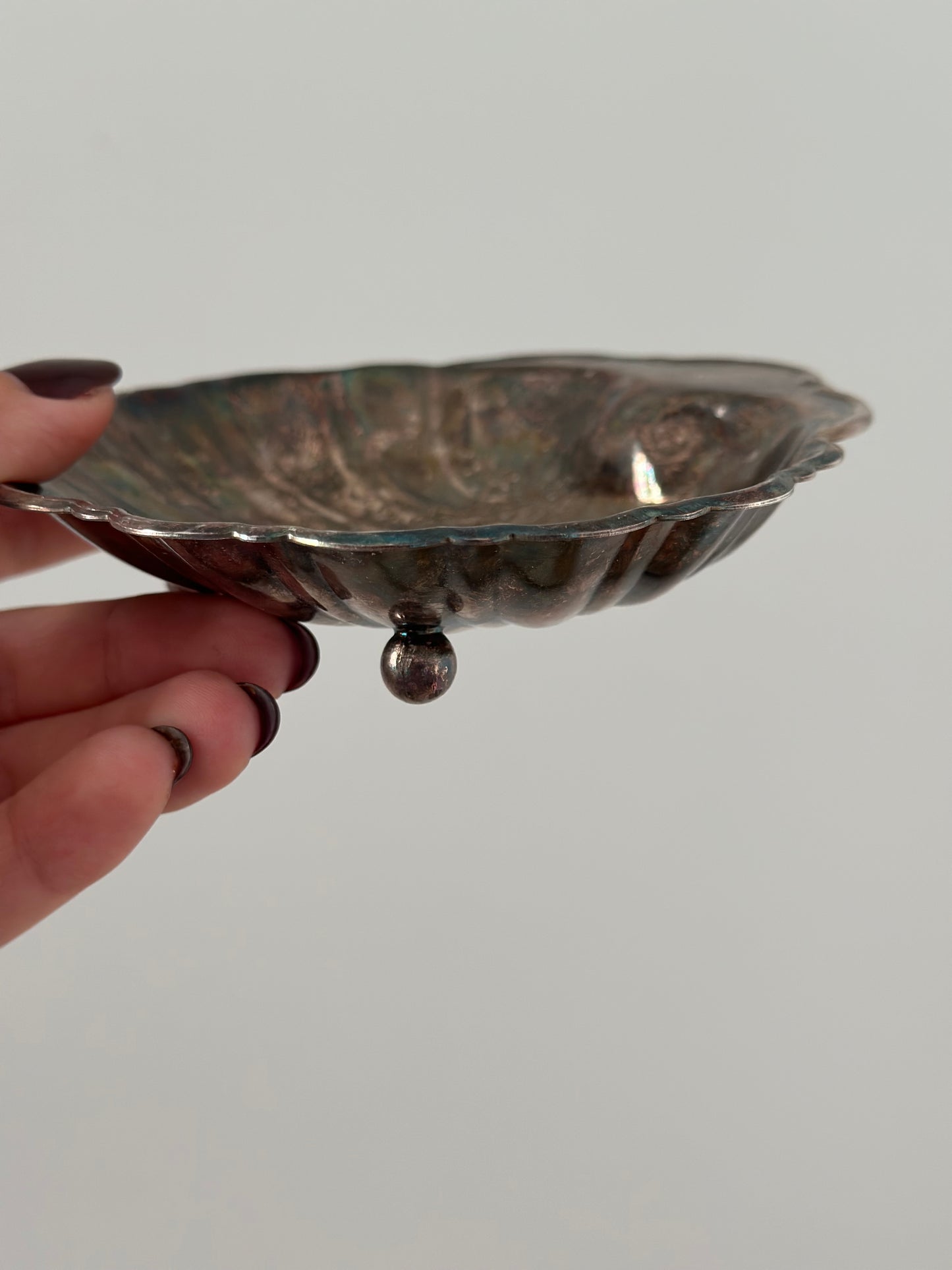 Silver shell catchall