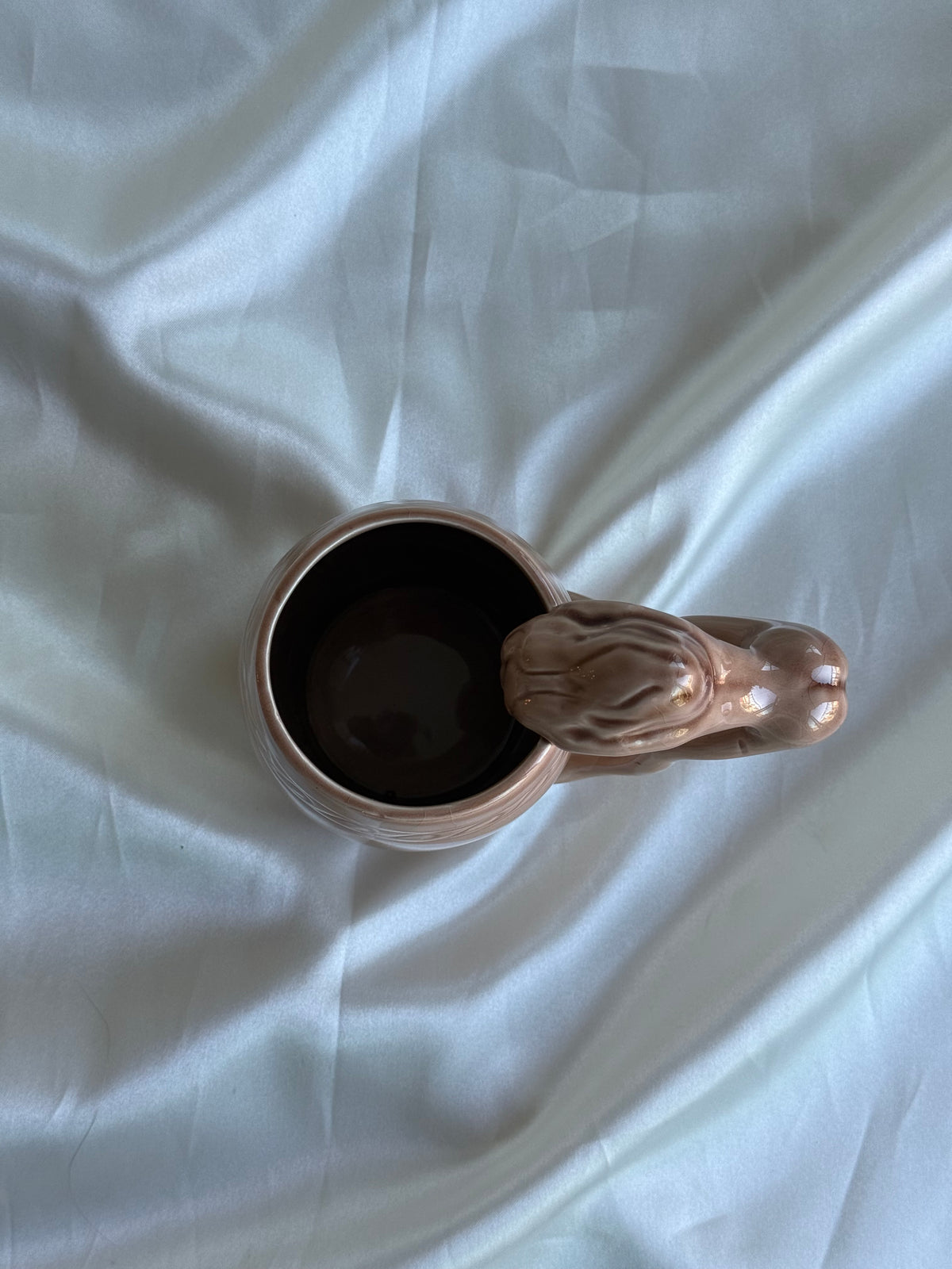 Vintage 1970s Japanese Nude Woman Ceramic Mug – Sculptural Figural Handle