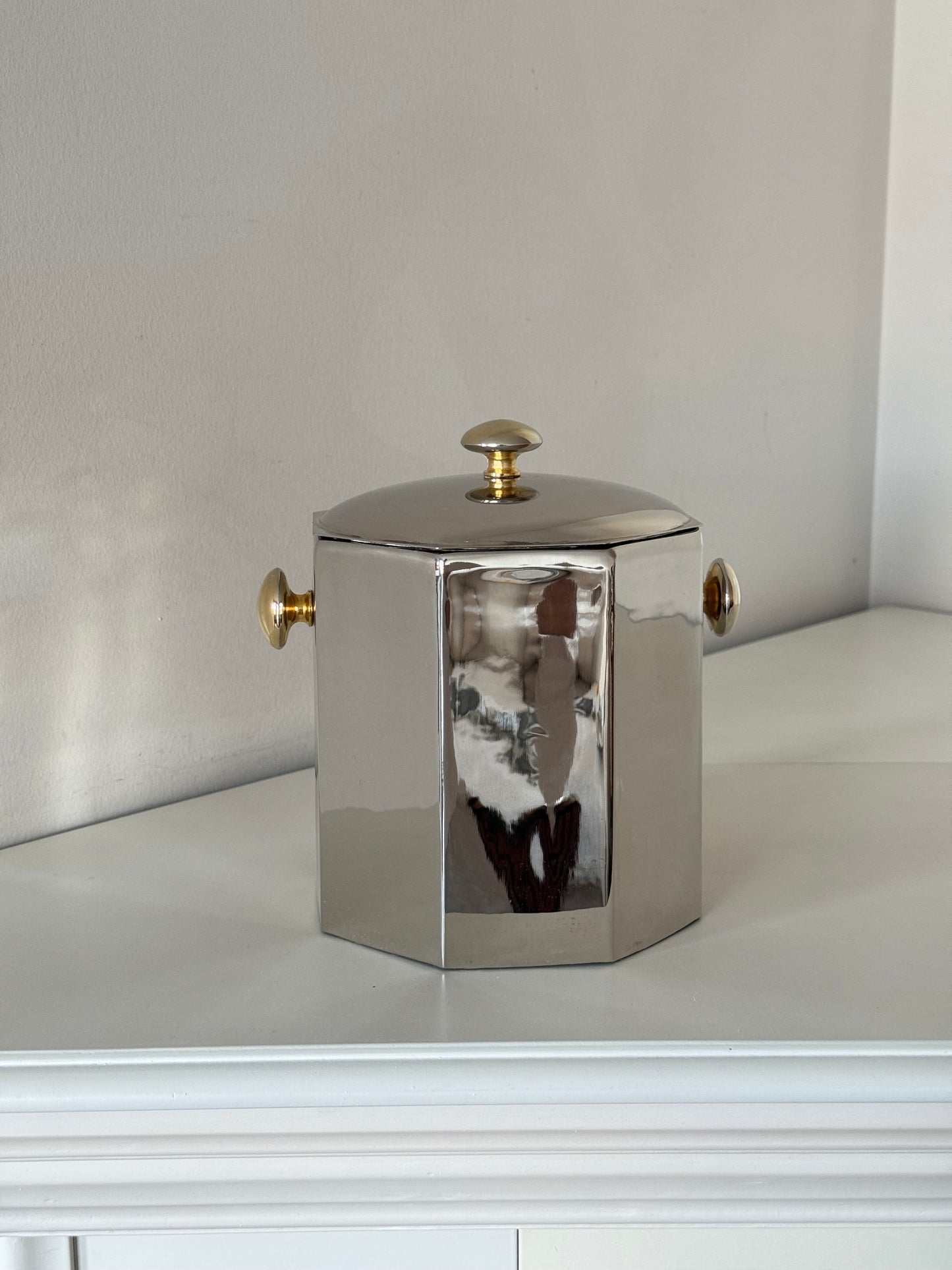 Vintage Silver-Plated Lidded Container / Ice Bucket