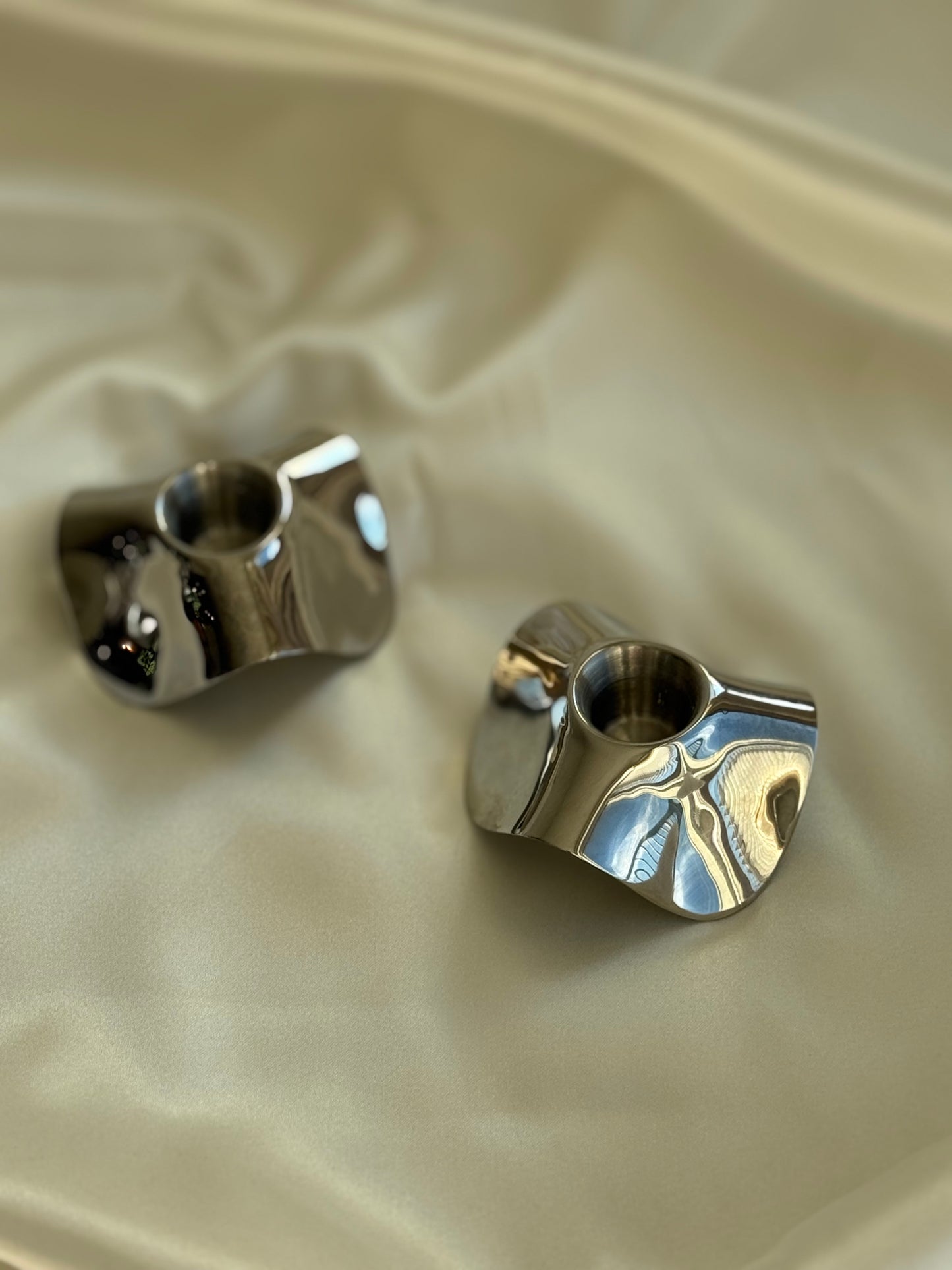 Robert Welch “Drift” Candle Holders – Pair