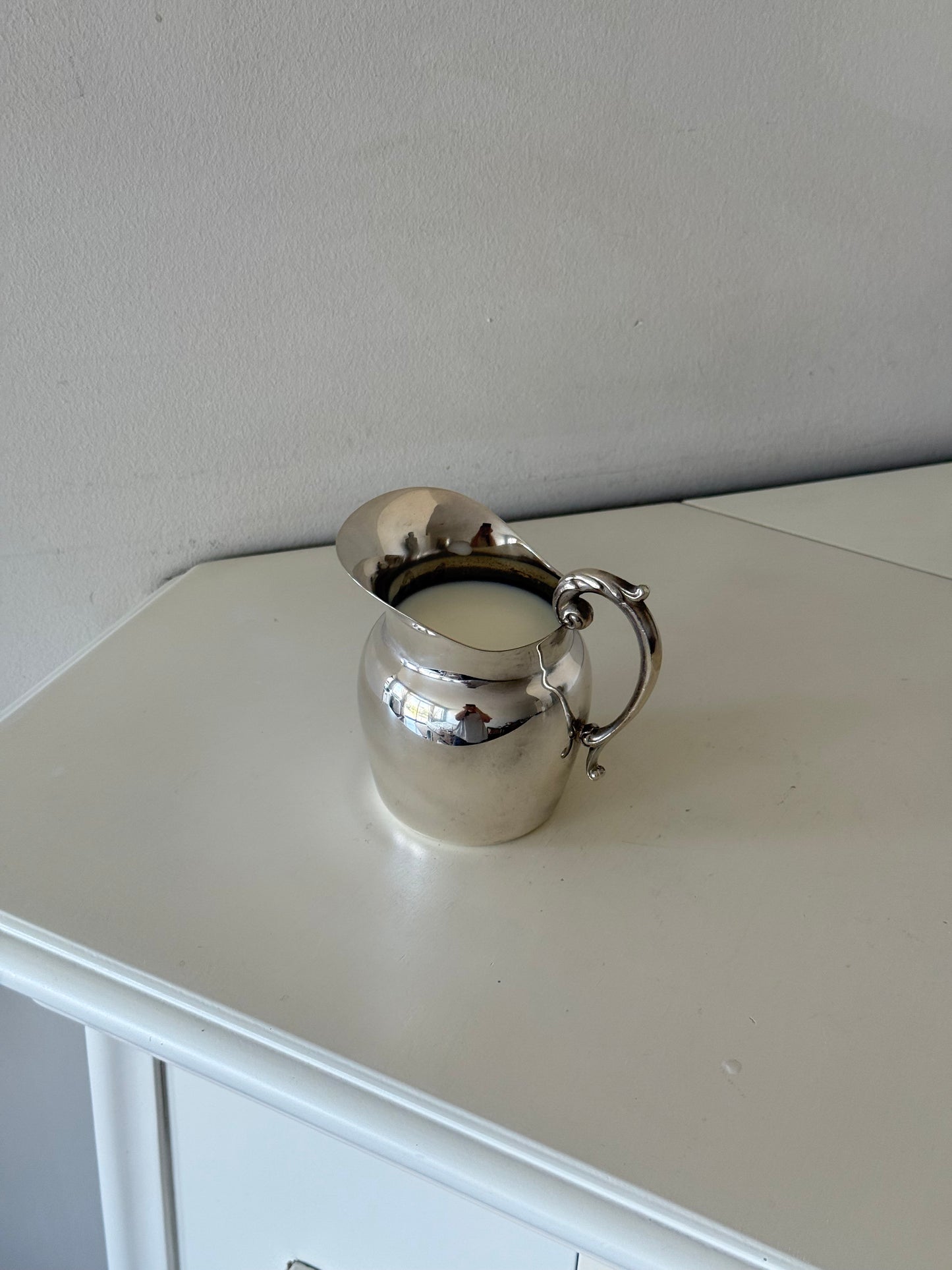 Vintage Silver-Plated Creamer Pitcher