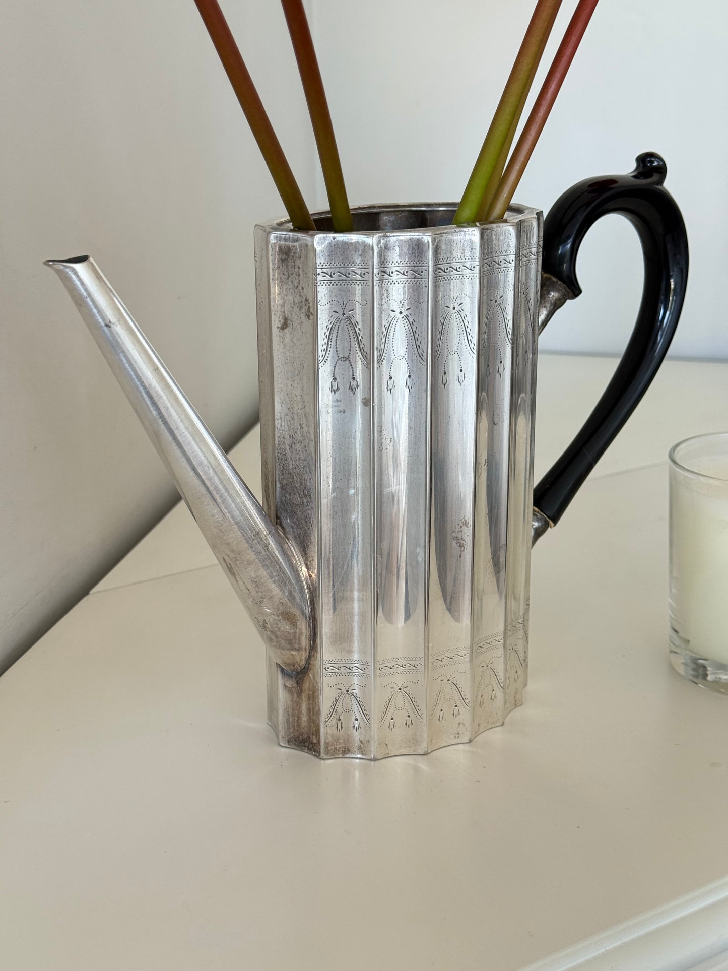 Vintage Silver-Plated Watering Can
