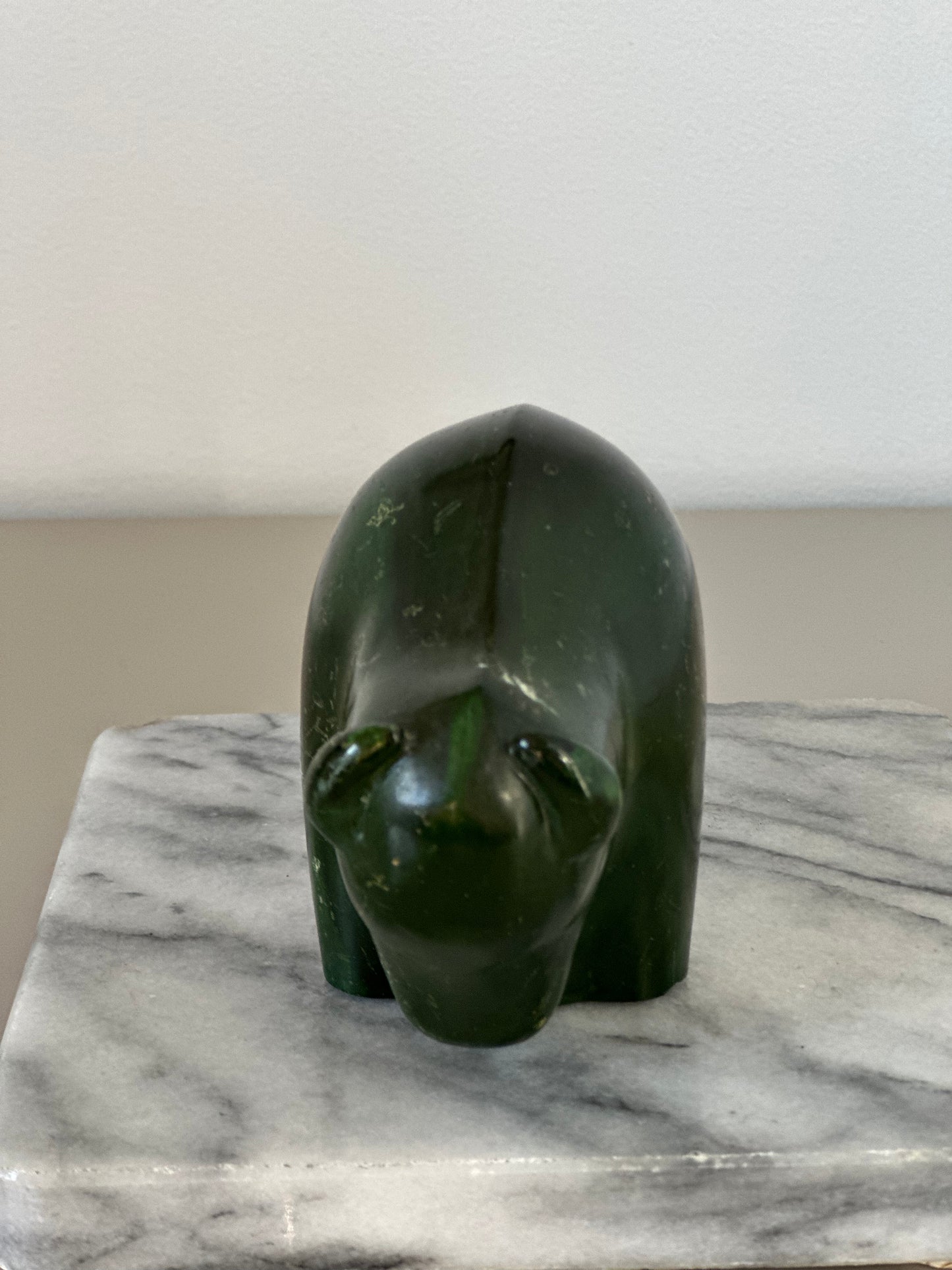 Green Bison figurine