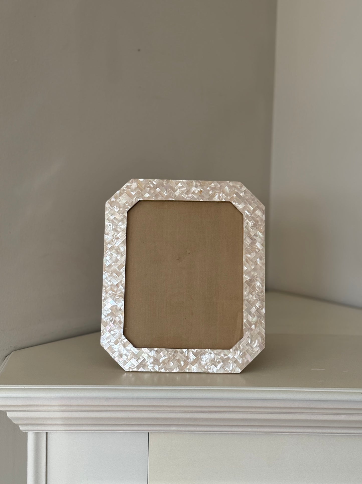 Large Vintage Mother of Pearl Picture Frame