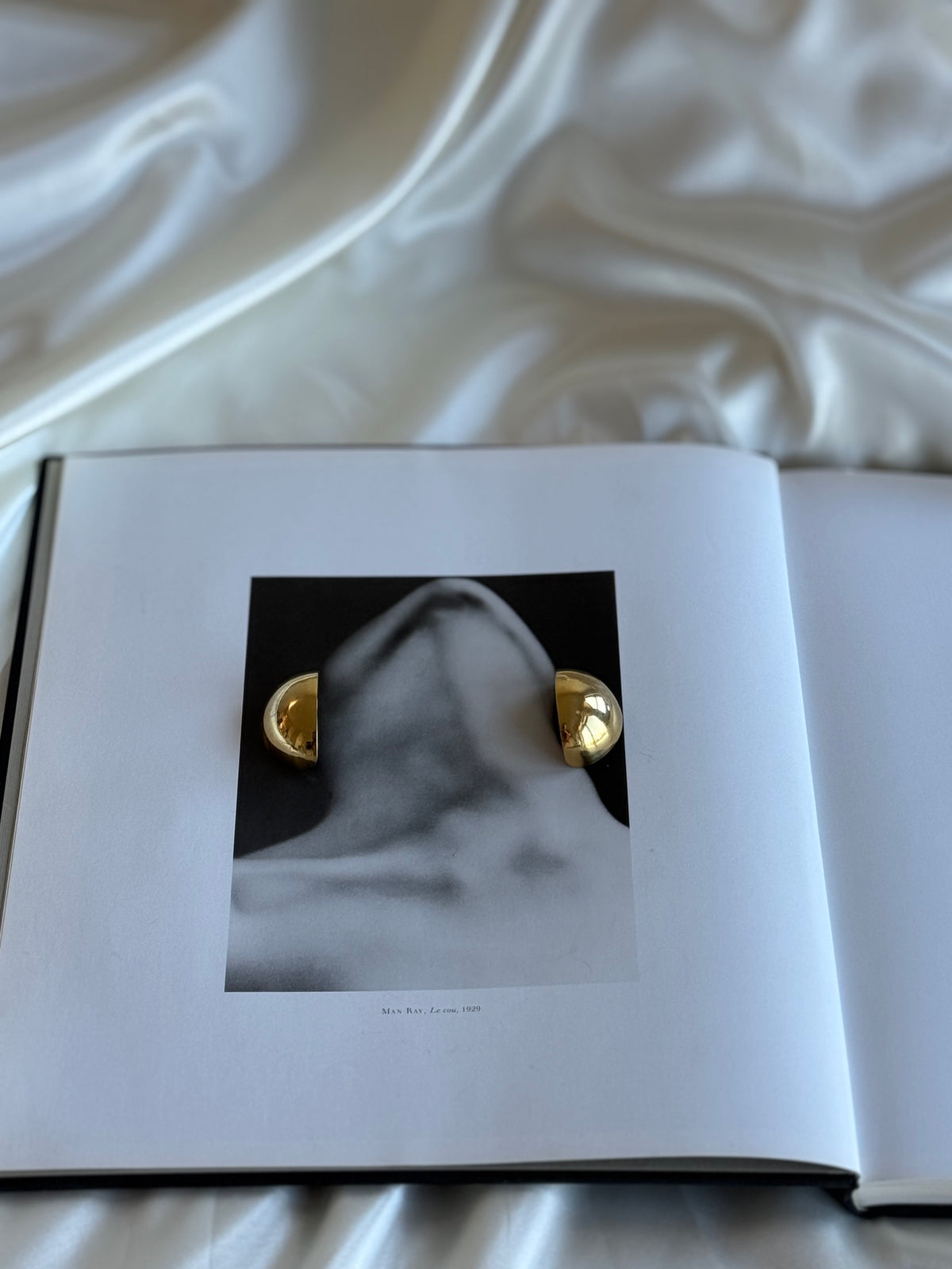Vintage Gold-Tone Dome Clip-On Earrings