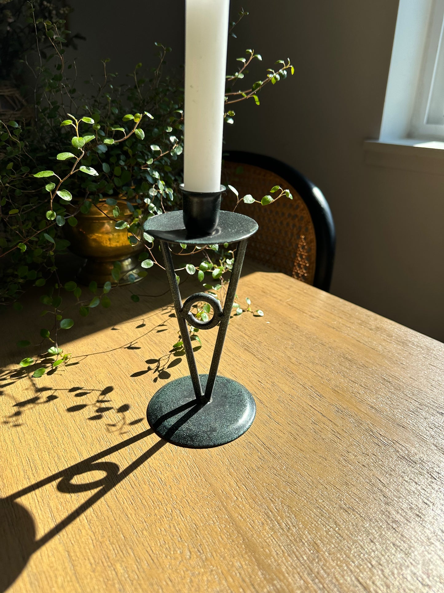 Vintage metal candleholder