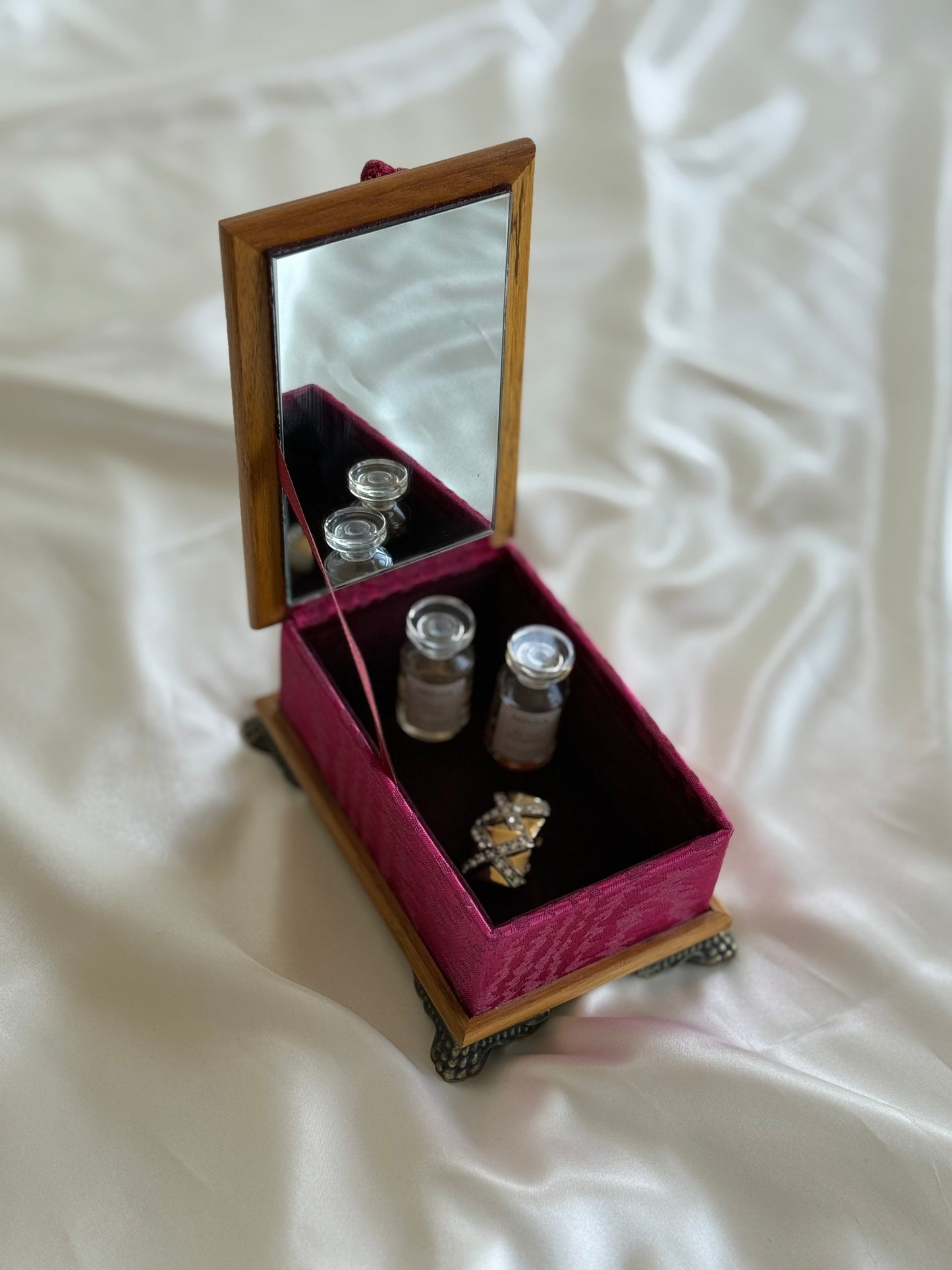 Vintage Jewellery & Vanity Box with Mirror
