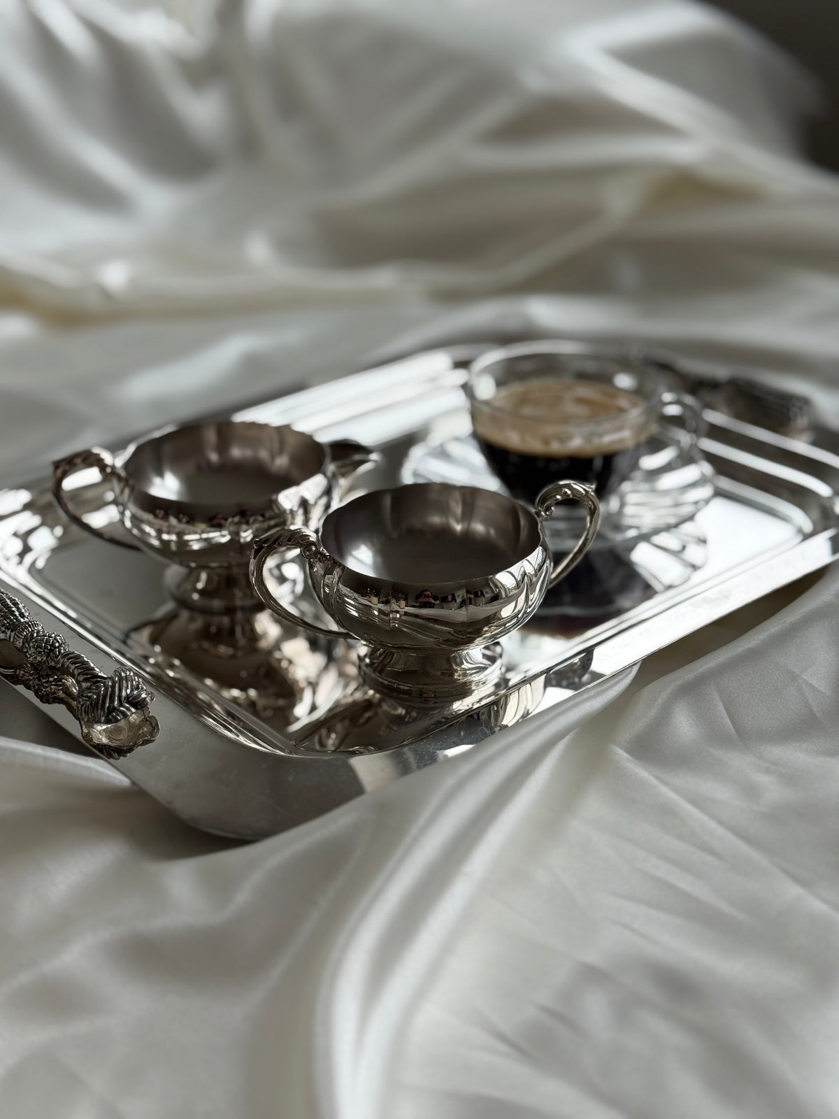 Vintage Silver-Plated Creamer & Sugar Bowl Set – Manor Plate