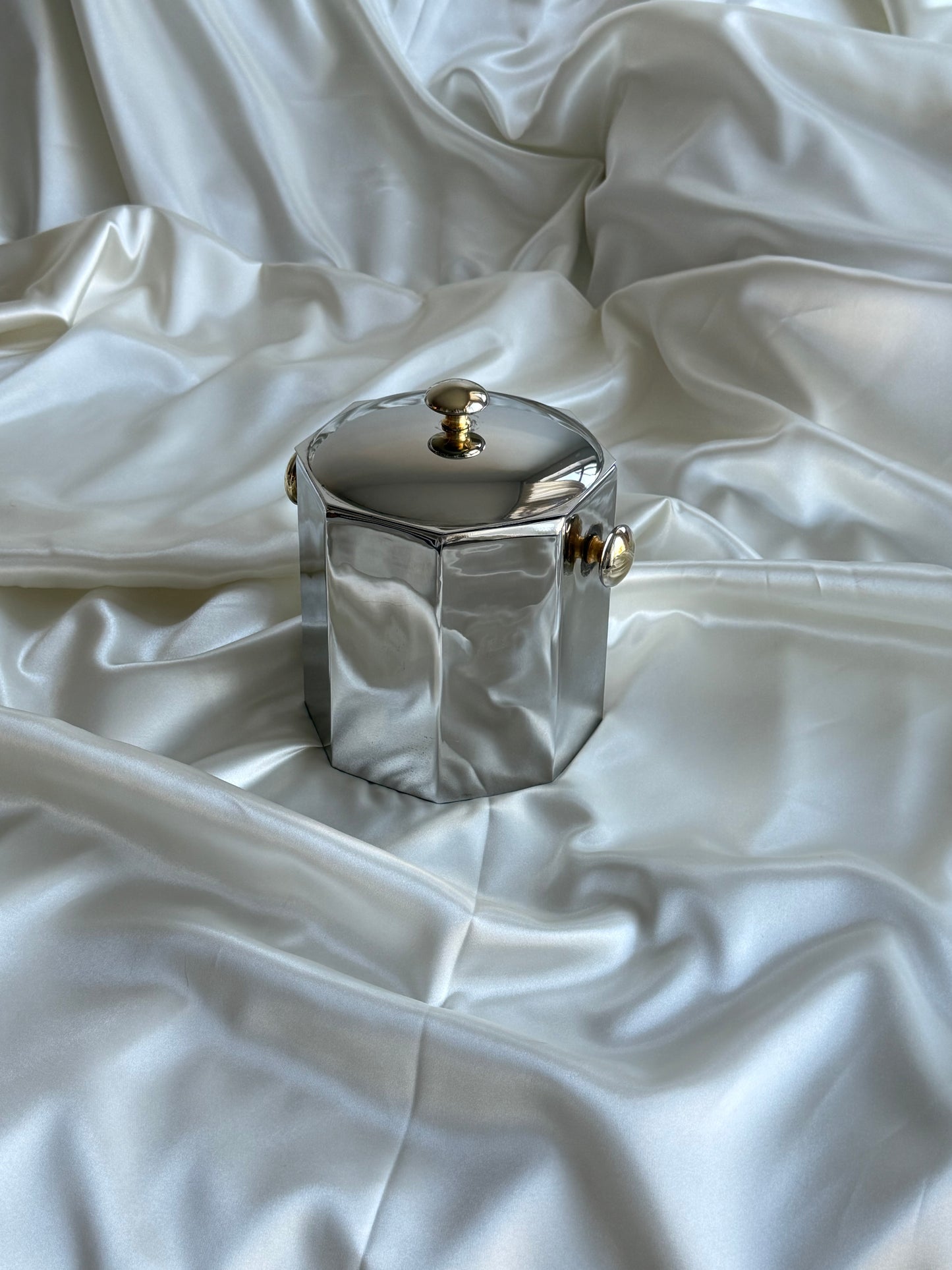 Vintage Silver-Plated Lidded Container / Ice Bucket