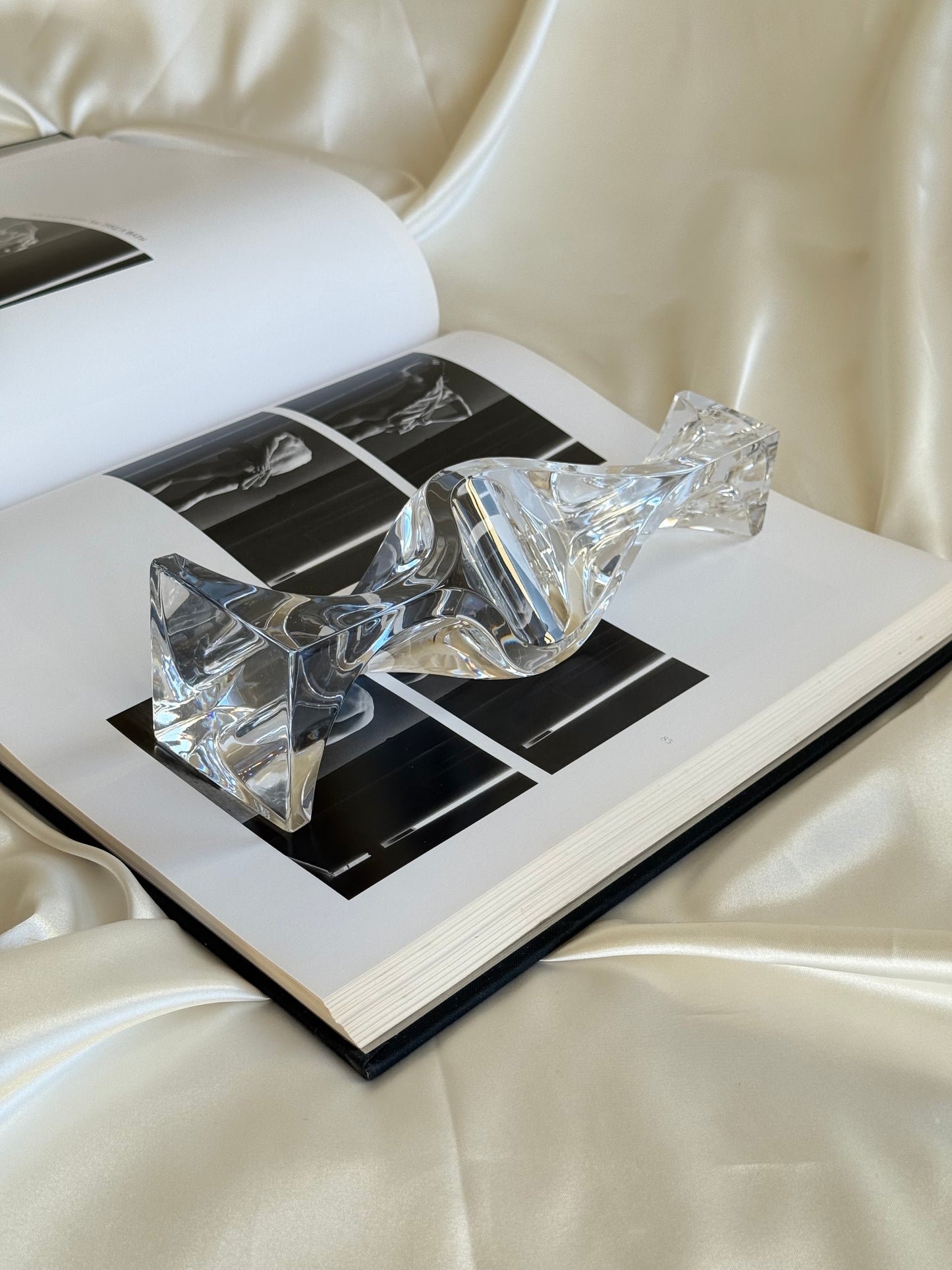 Rogaska Crystal Candleholder – Twisted Design