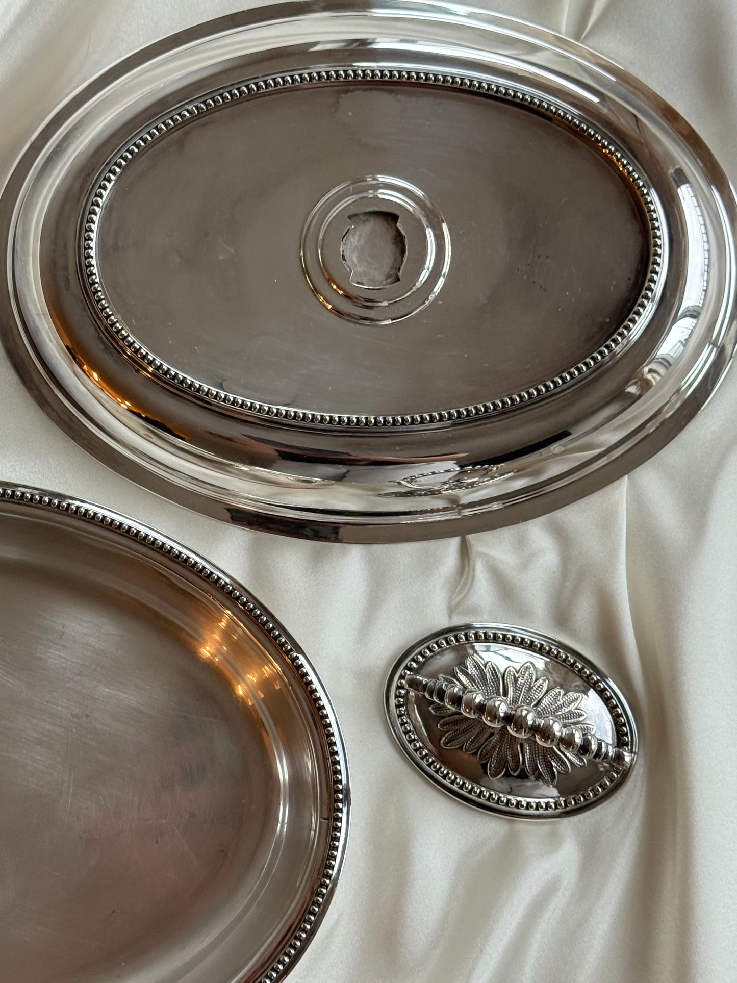 Vintage English Silver-Plated Covered Serving Dish – F. Brooks