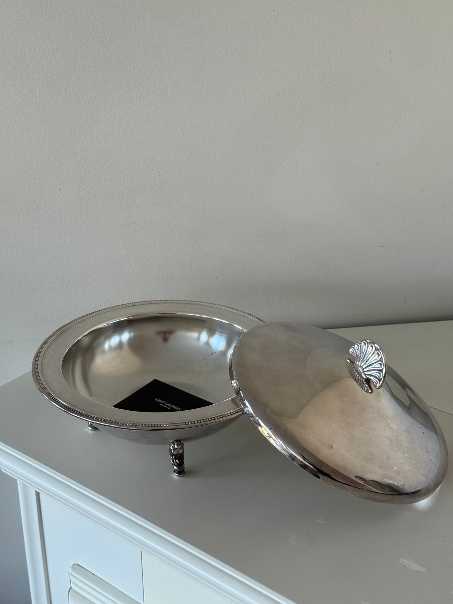 Vintage Silver-Plated Covered Serving Dish