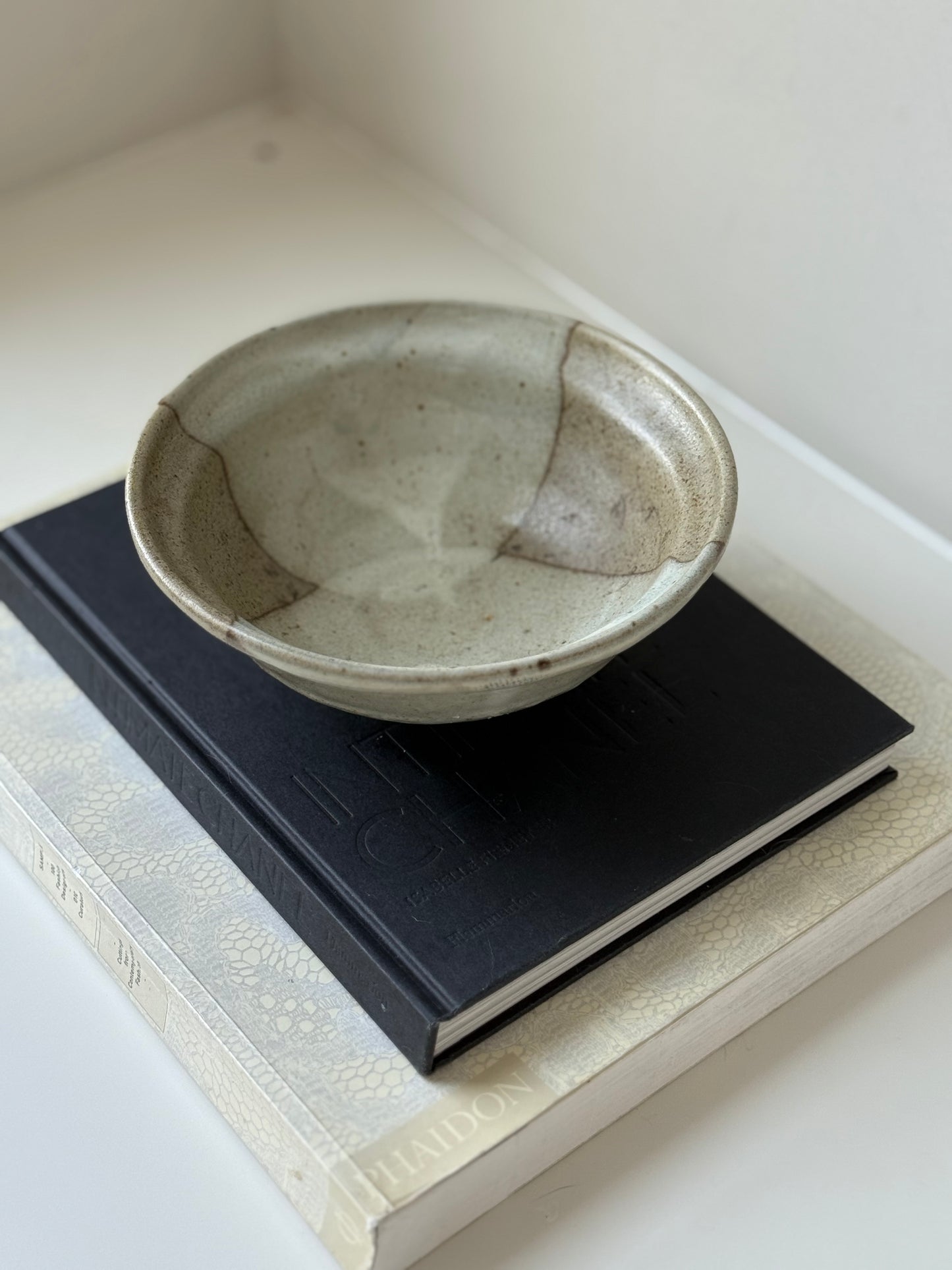 Handmade Stoneware Bowl — Natural Speckled Glaze