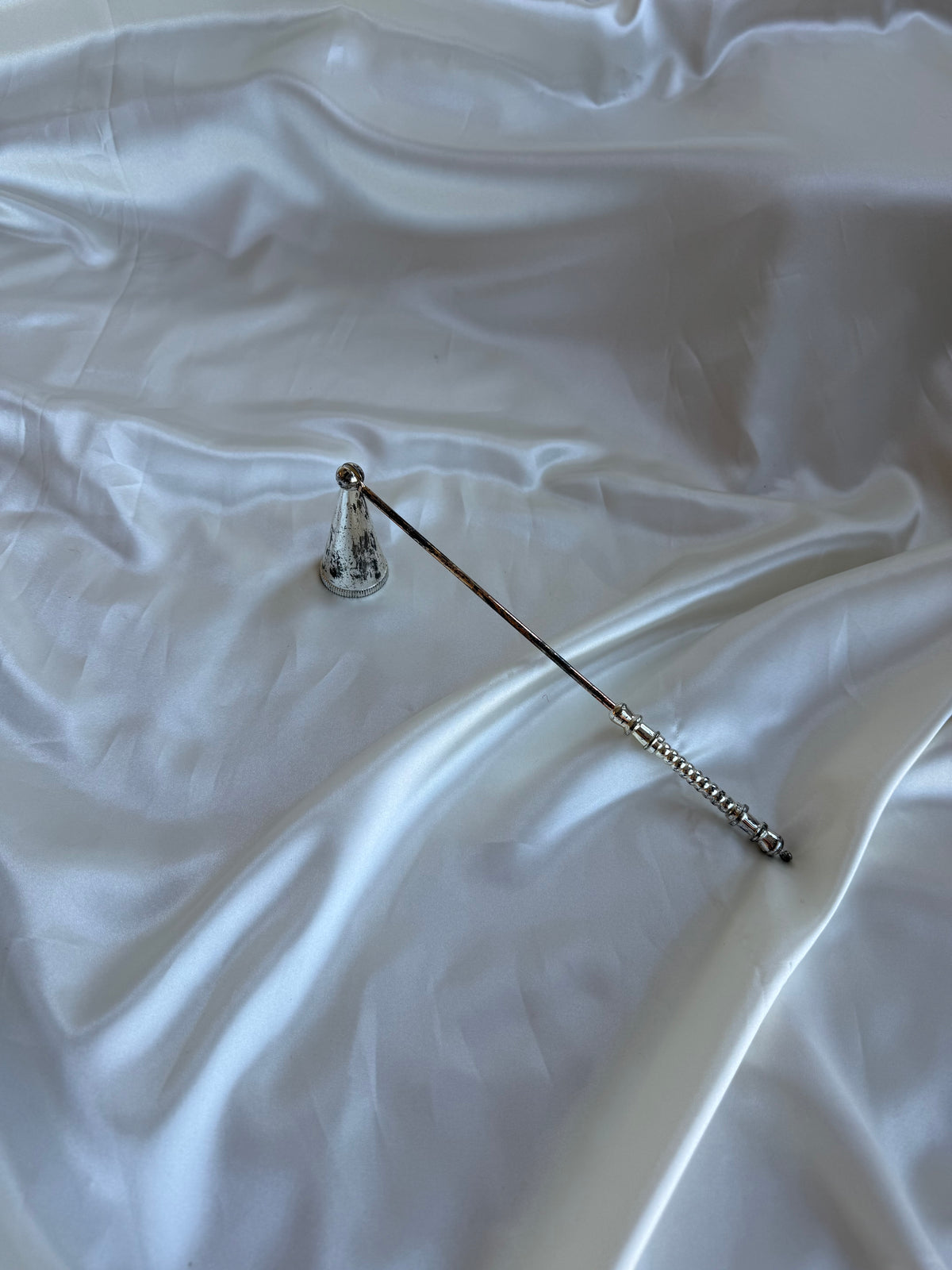 Vintage Silver-Tone Candle Snuffer
