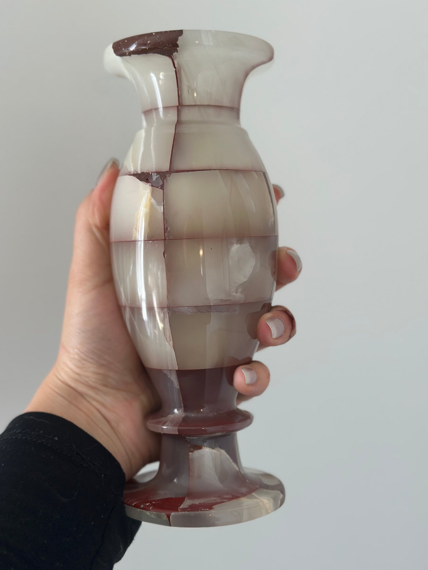 Vintage onyx vase