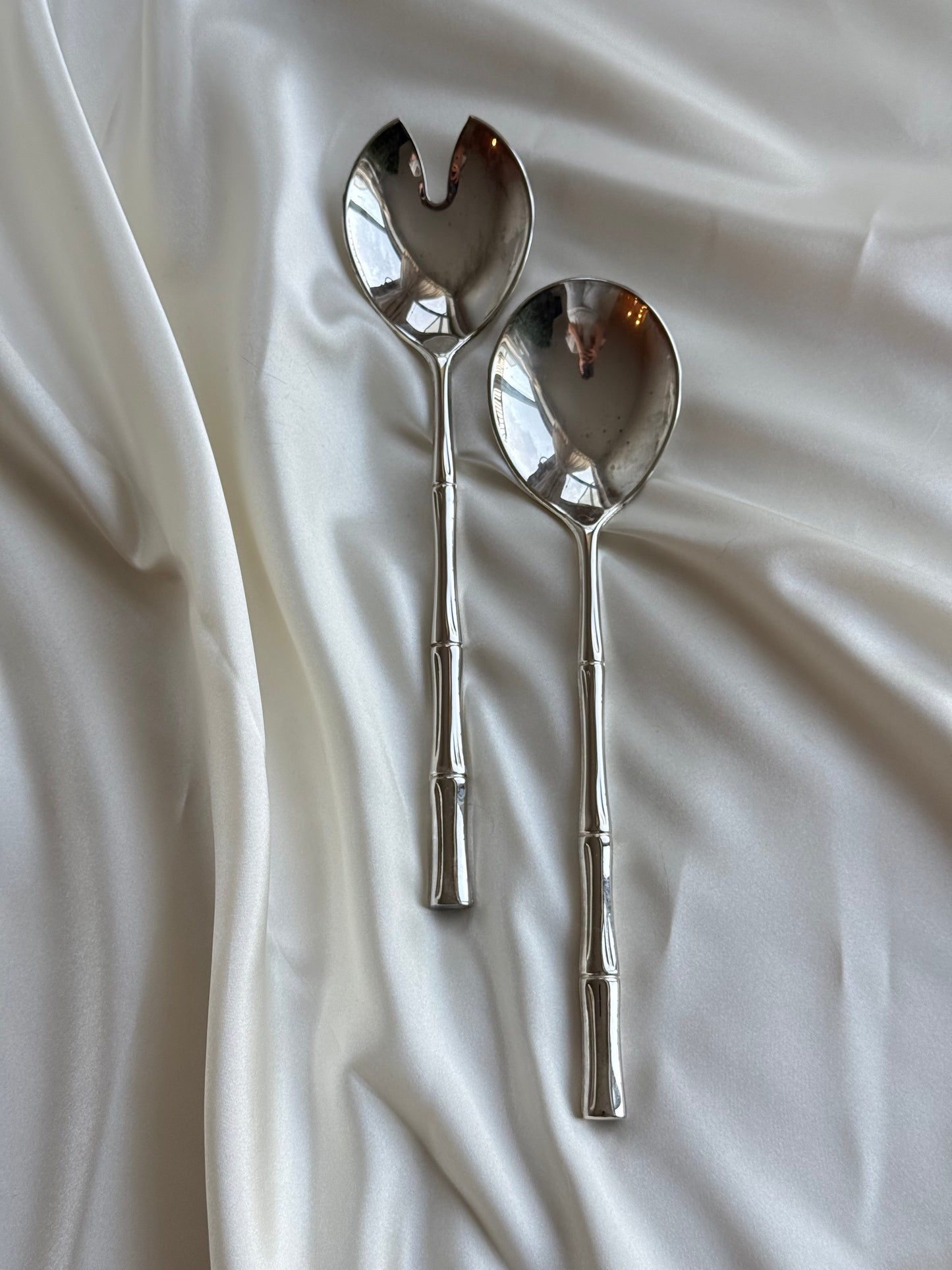 Vintage Silver-Plated Italy Serving Set — 2 Pieces
