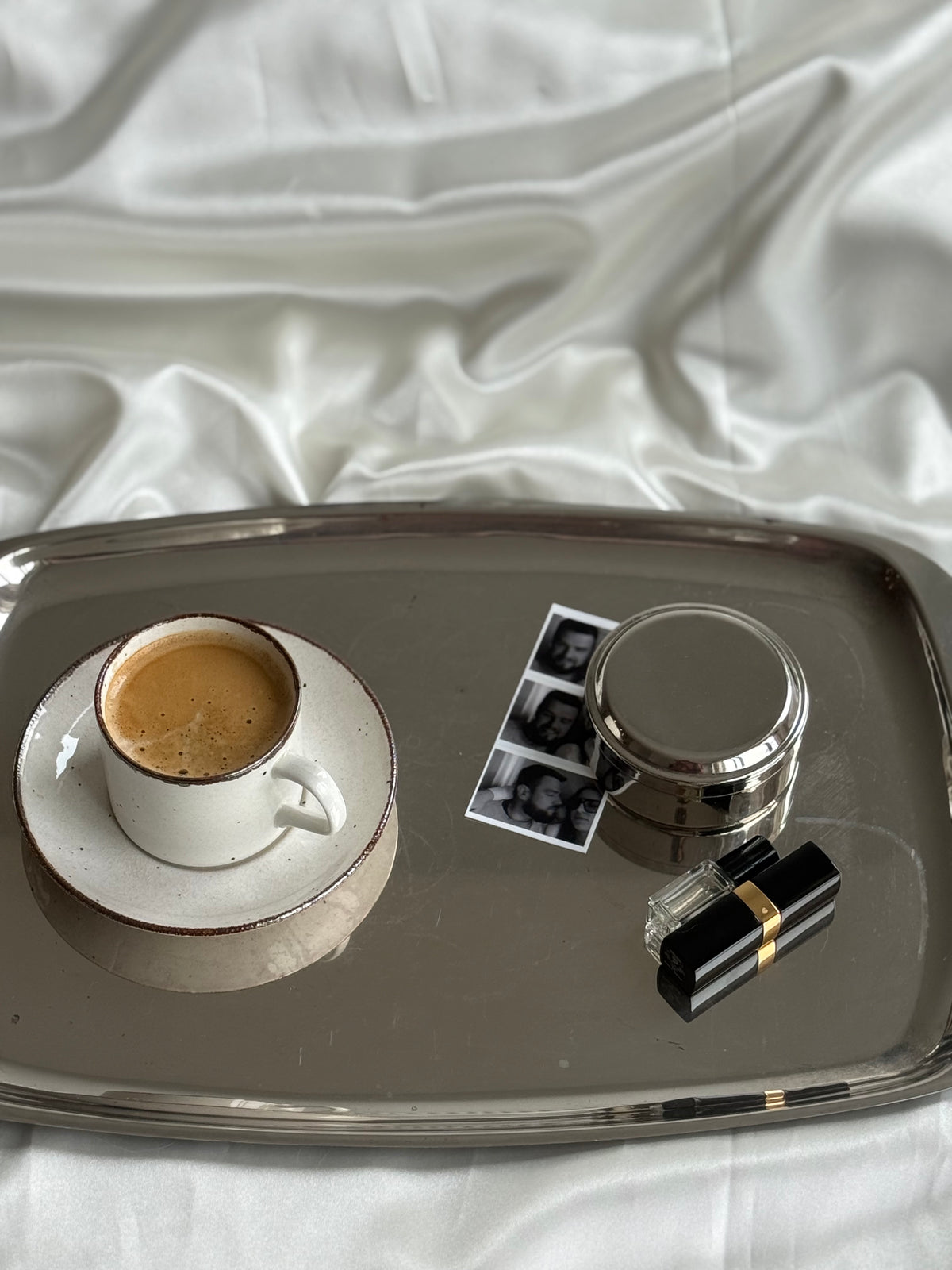Vintage Silver-Plated Trinket Box with Velvet Interior