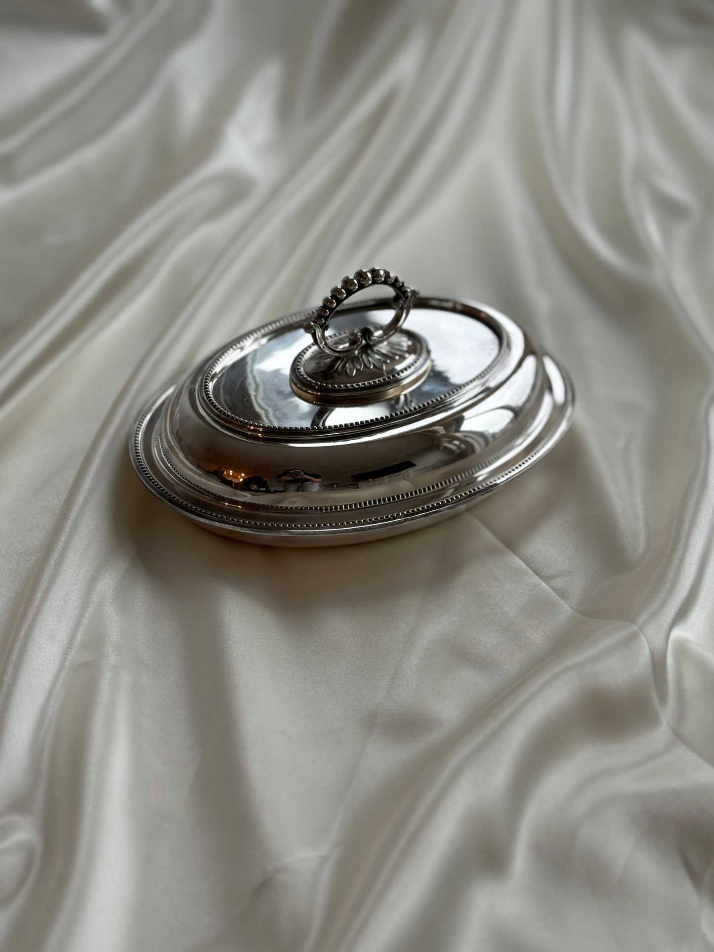 Vintage English Silver-Plated Covered Serving Dish – F. Brooks