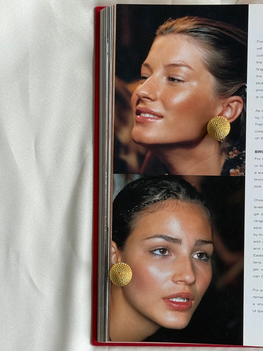 Vintage Gold-Tone Clip-On Earrings