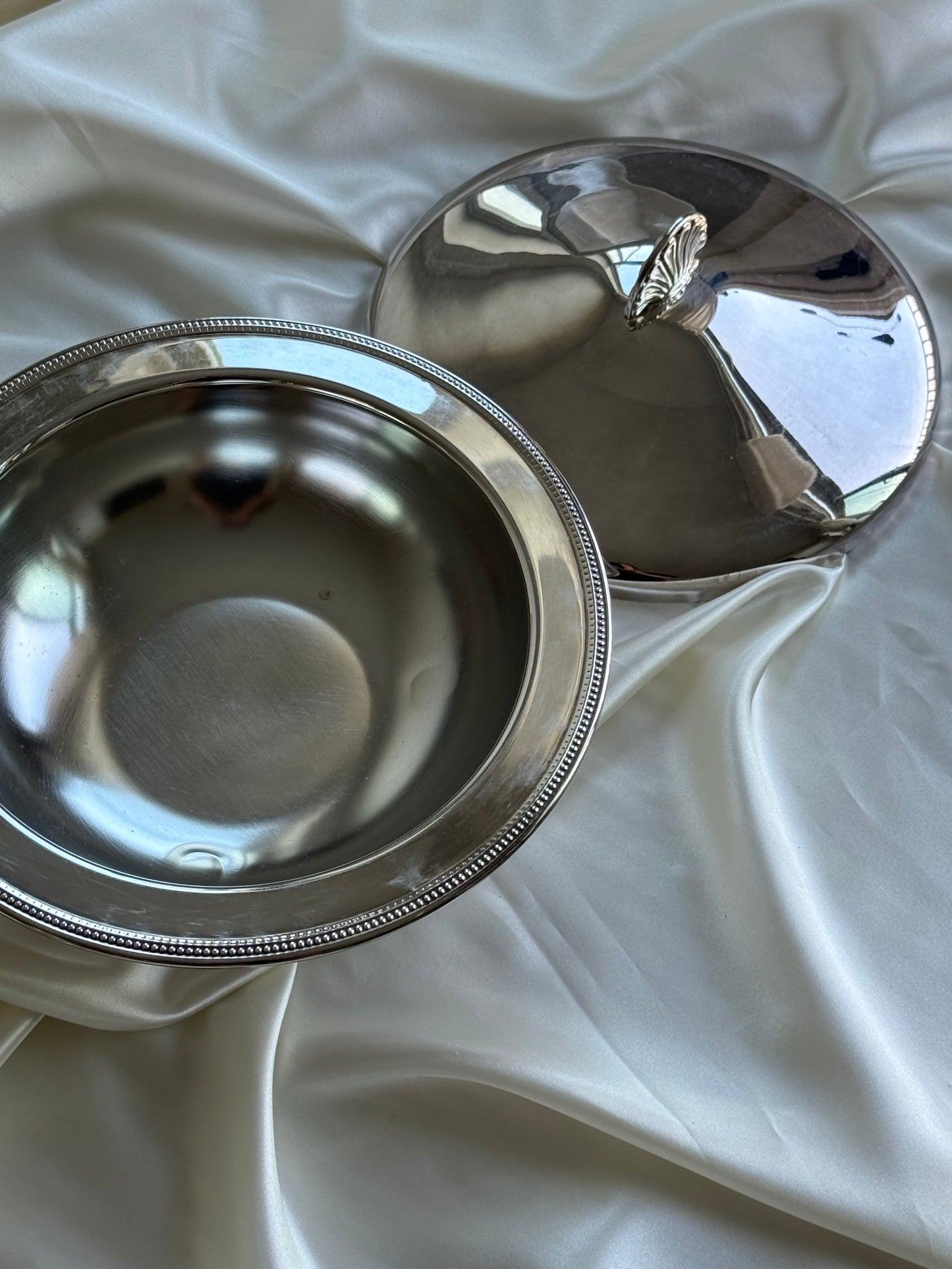 Vintage Silver-Plated Covered Serving Dish
