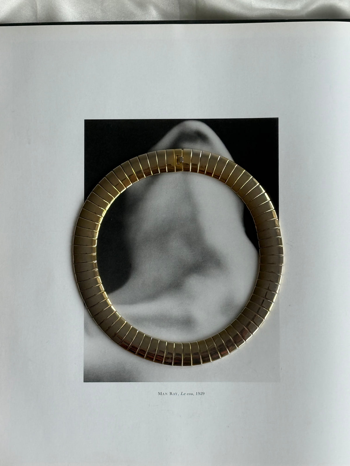 Vintage Gold-Tone Flexible Collar Necklace